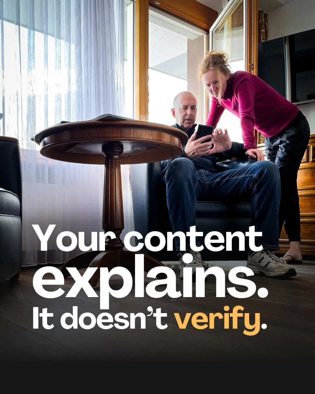 People don&rsquo;t decide from what you explain anymore.
They decide when they can see where your work leads.

When that layer is missing,
your business feels uncertain &mdash; no matter how good your content is.

There&rsquo;s something in your cont