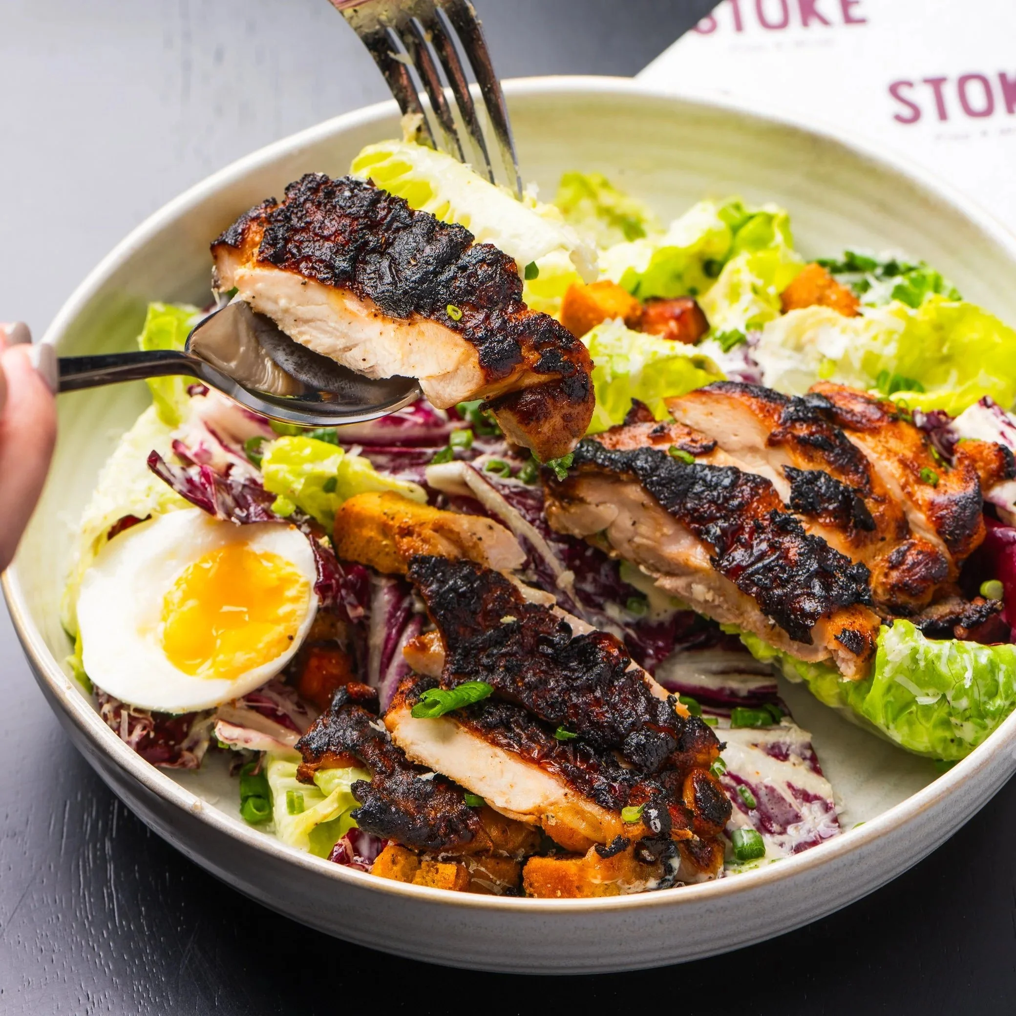 Blackened Chicken Caesar Salad