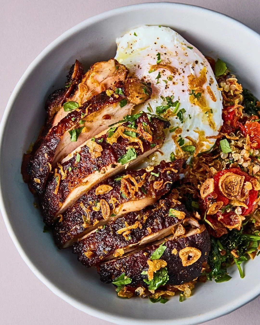 This is what weekend brunch looks like at STOKE &mdash; hearty, wholesome, built to last.
Josper-grilled chicken thigh, quinoa, onsen egg, bold flavors all the way through.

Available weekends only. Book your table now. 🔥
#stokebangkok