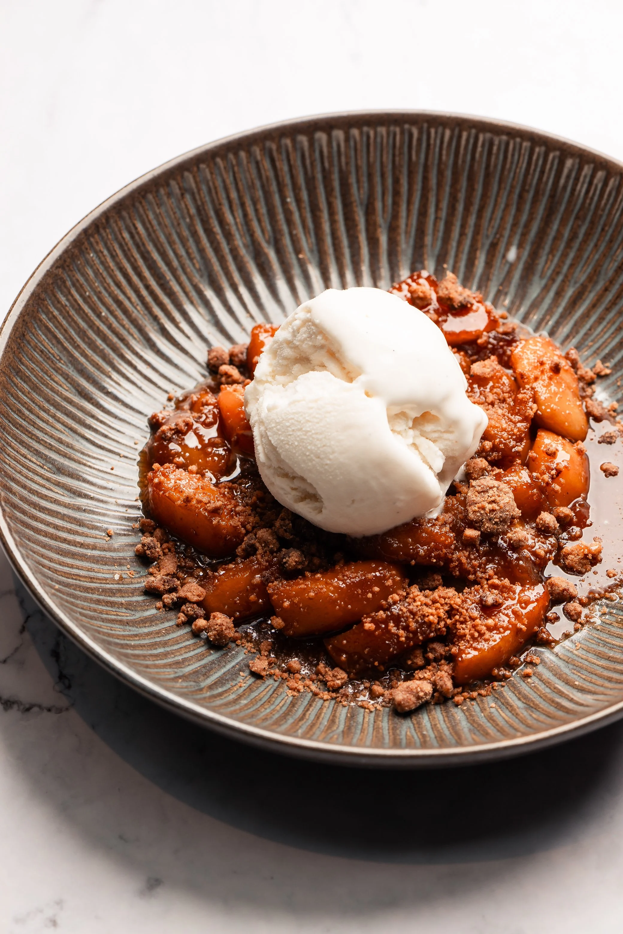 Stoke spiced Apple Crumble
bourbon-maple caramel, brown sugar crumble and caramelized apple. served with vanilla ice cream. Dessert near me.
