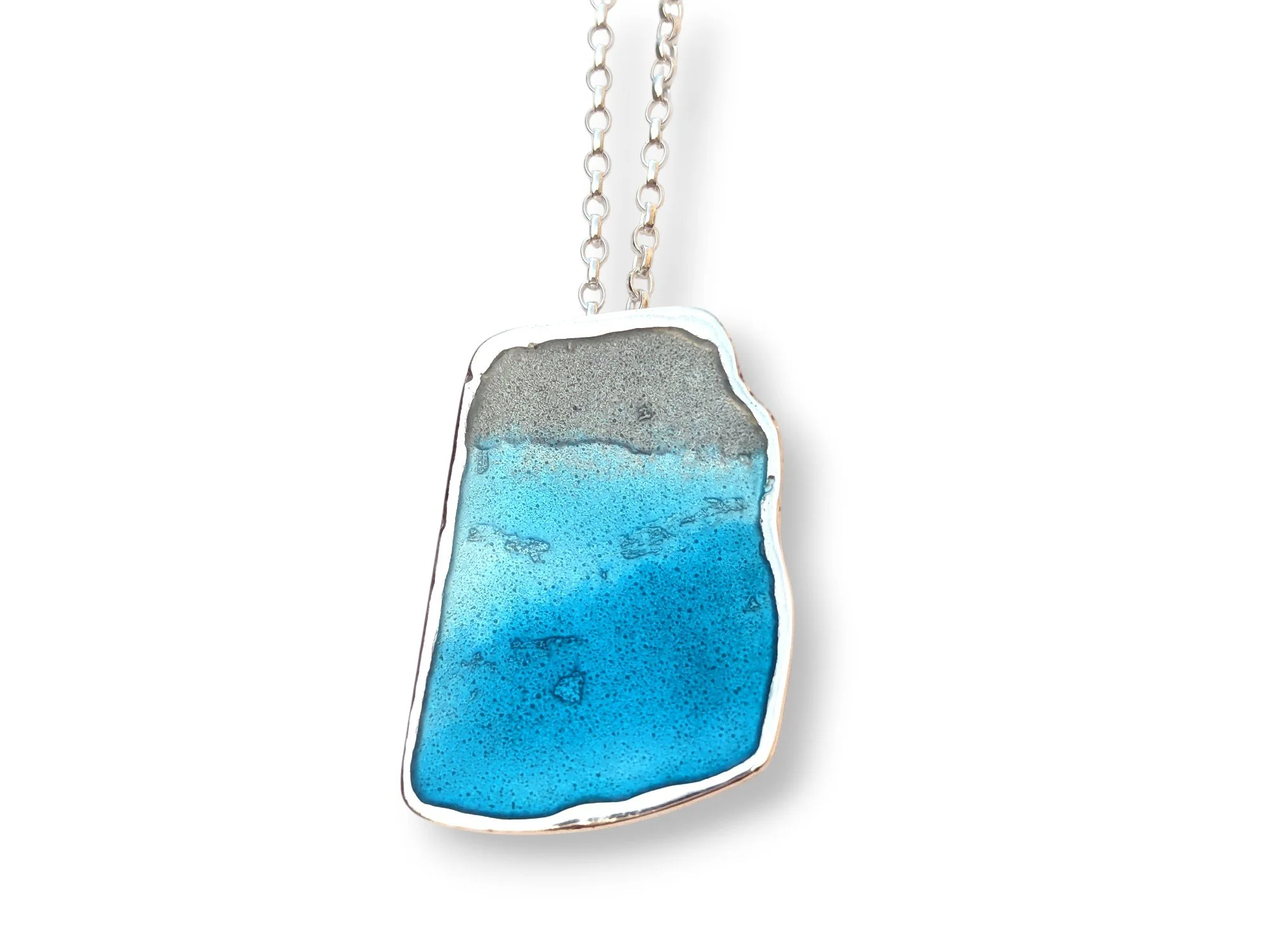 Rocky Coastline Silver Pendant