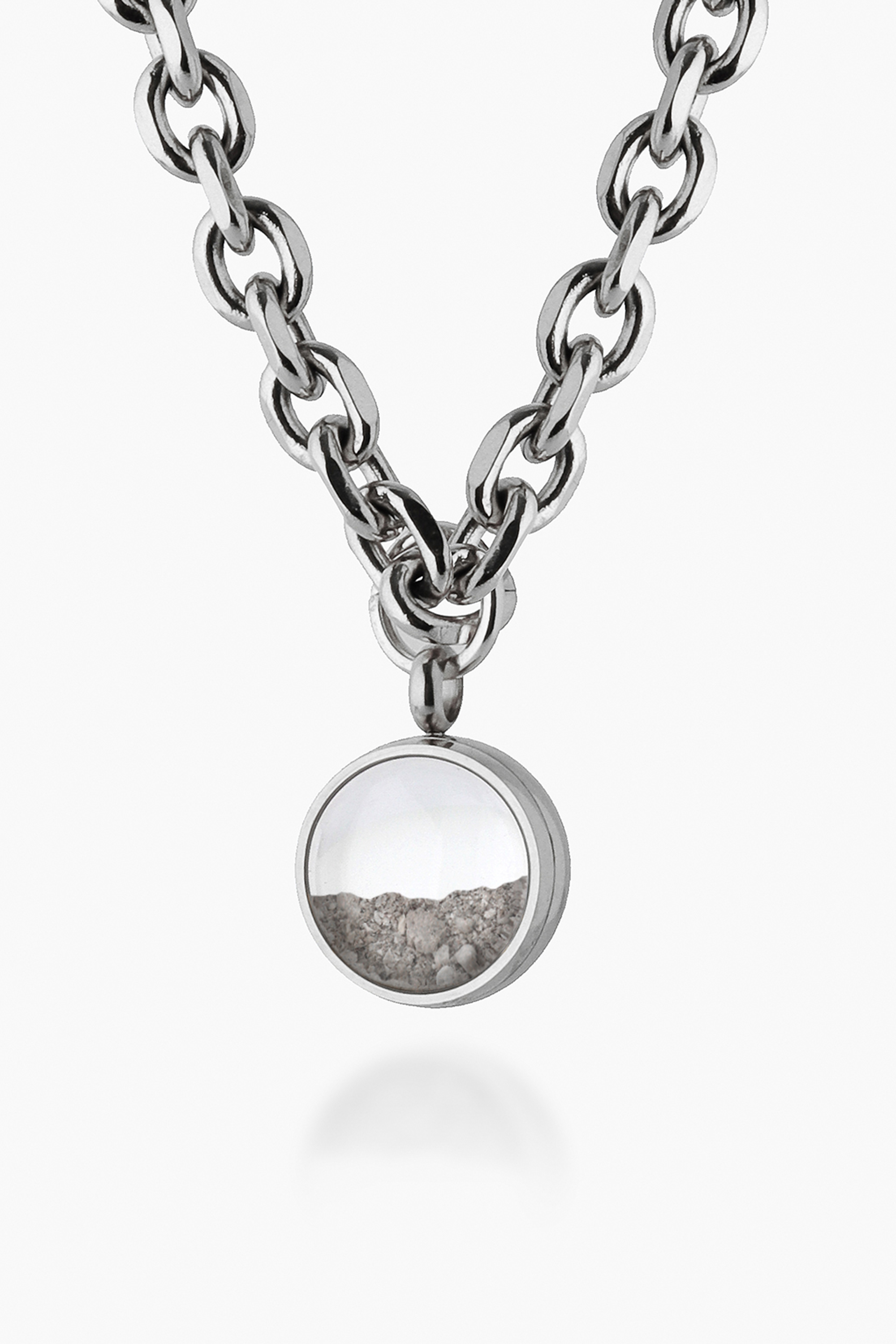 Floating Ashes Memory Locket Necklace | Drift Ultra - Silver