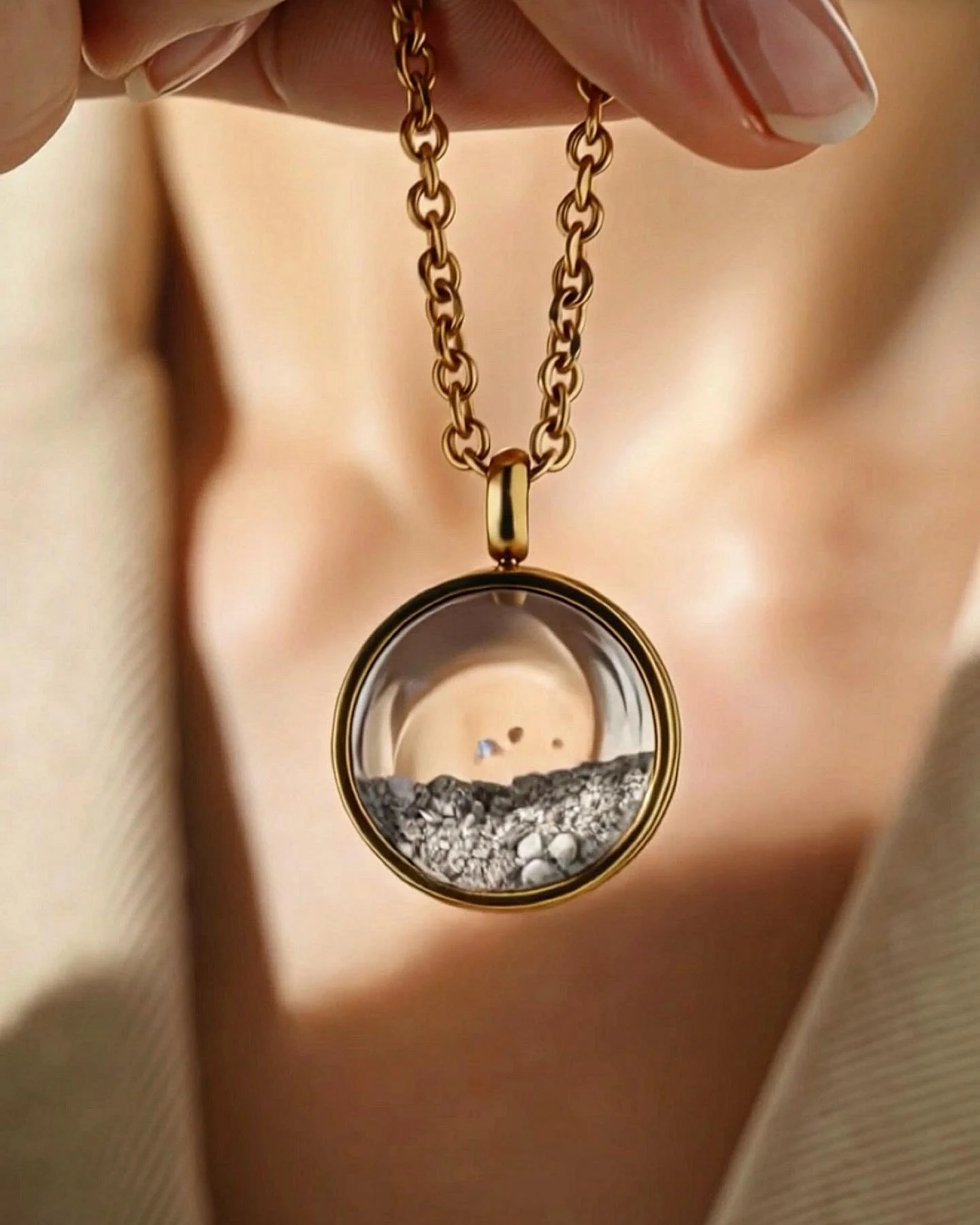 A beautiful way to keep them close, always 🤍

Our Drift Mini Ashes Locket may be daintier than our original pendant, but it holds just as much meaning. Designed for those who prefer something more subtle, this piece features a delicate chain paired 