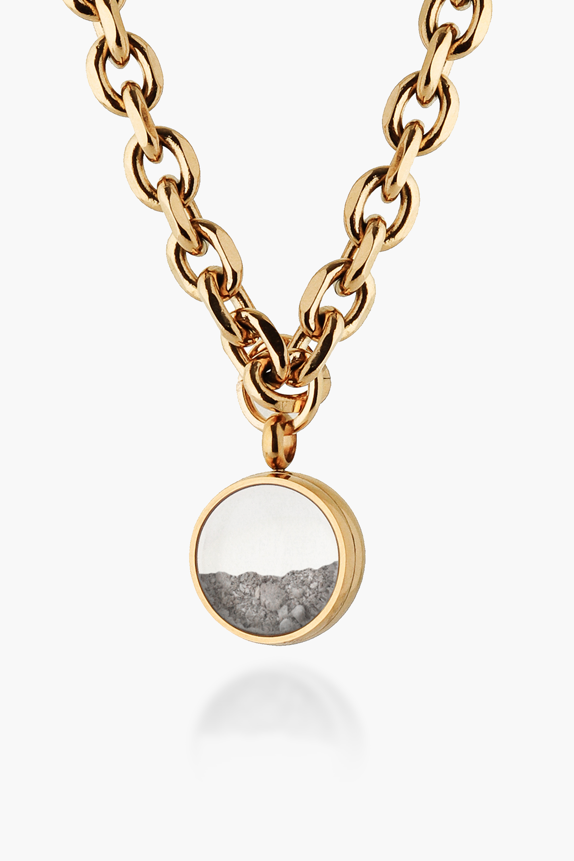 Floating Ashes Memory Locket Necklace | Drift Ultra - Gold