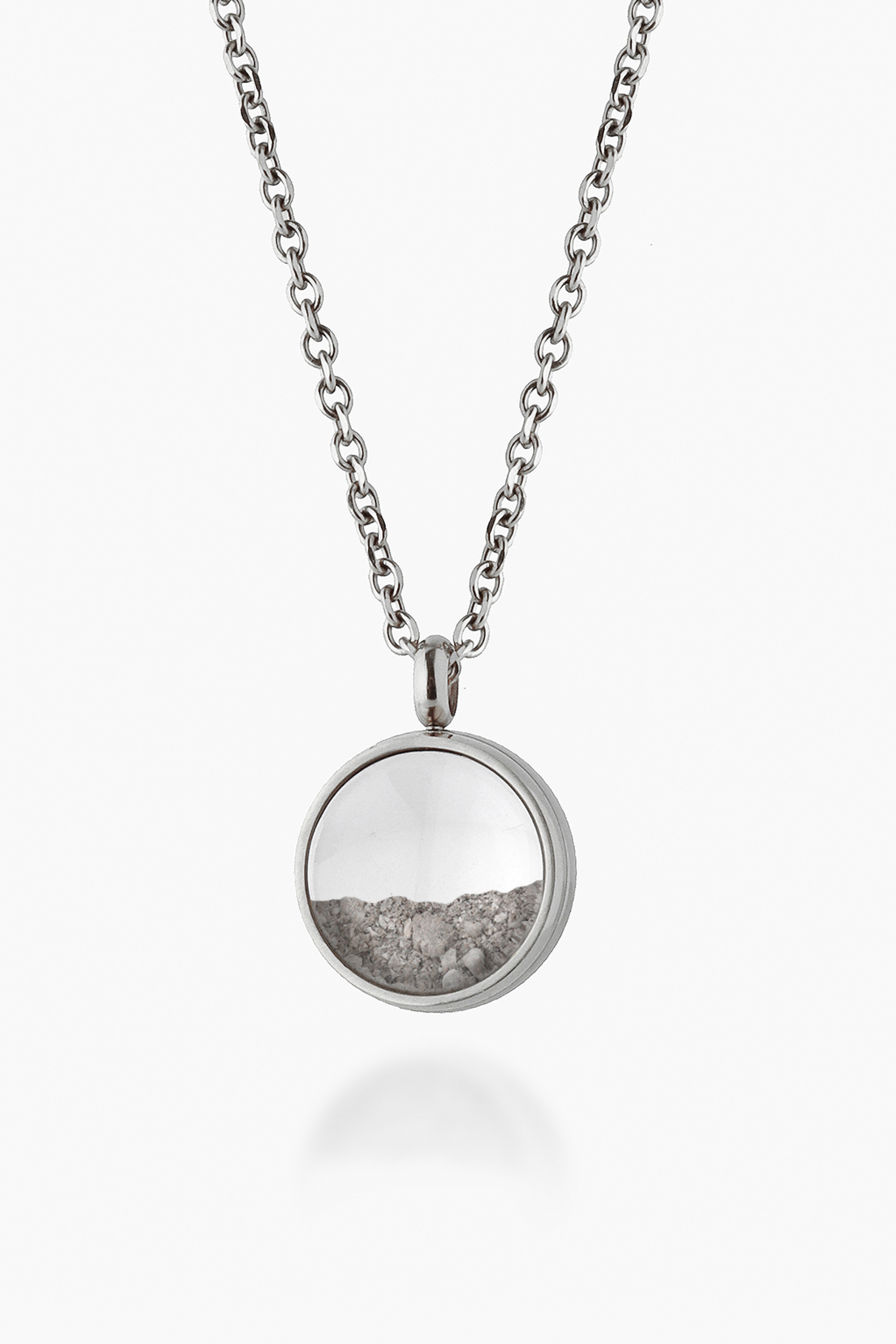 Floating Ashes Memory Locket Necklace | Drift Mini - Silver