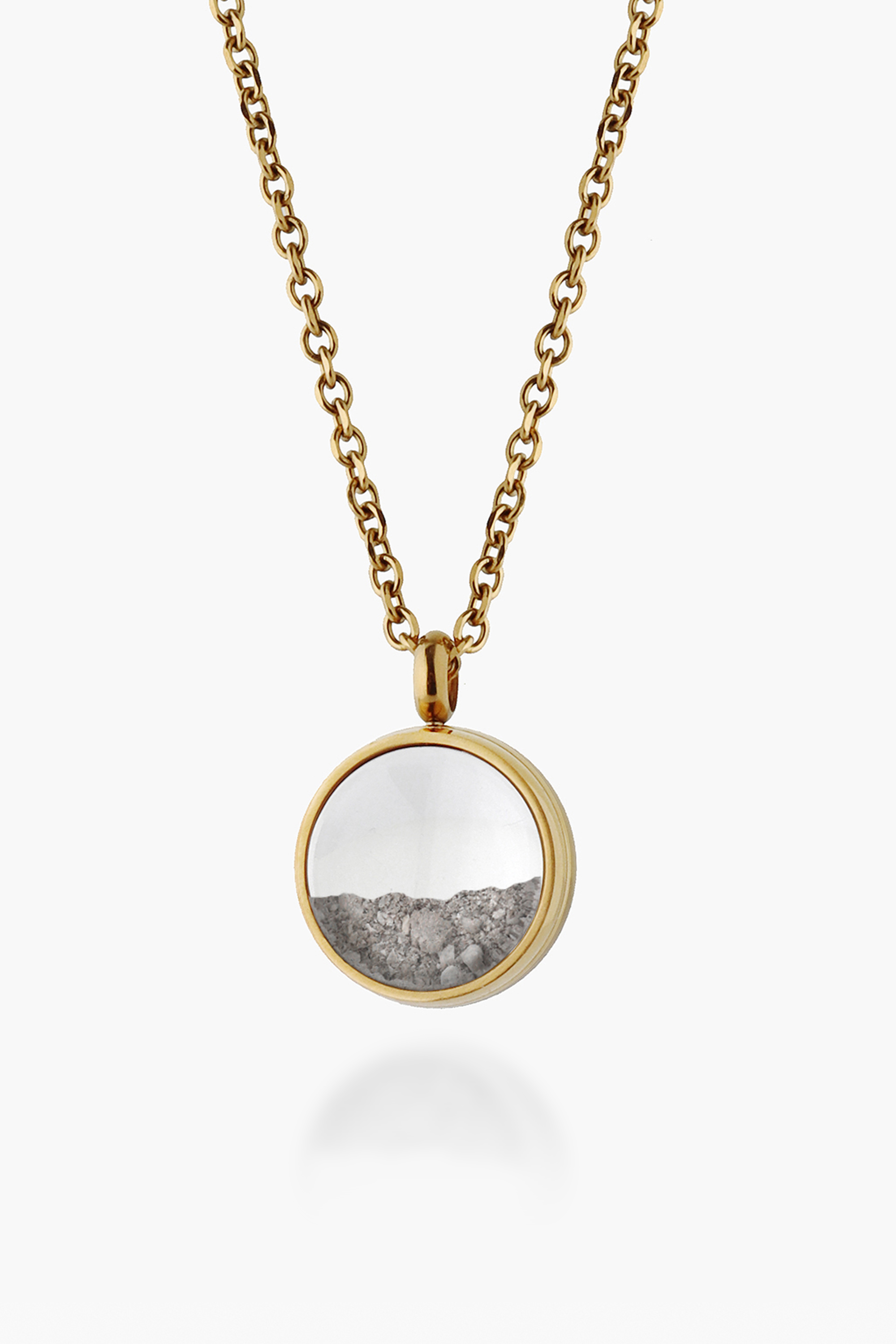 Floating Ashes Memory Locket Necklace | Drift Mini - Gold