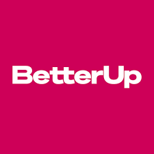 Pink background with white text saying 'BetterUp'.