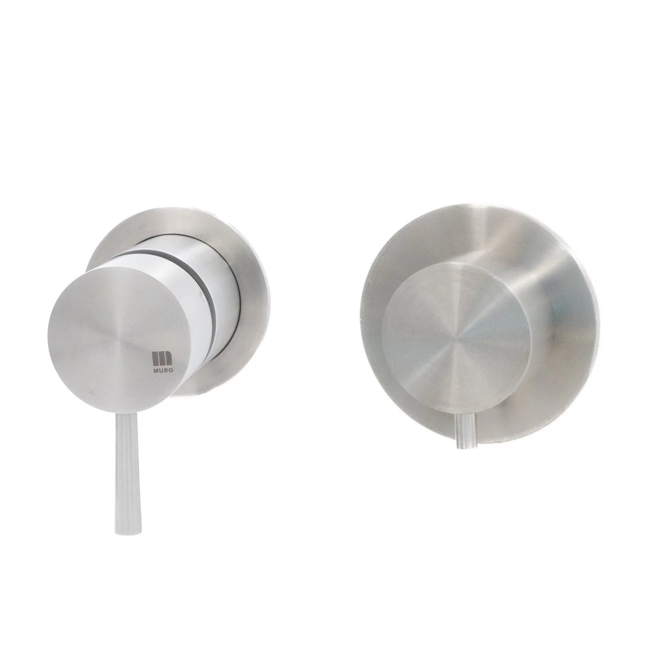 M1.B31T.IR  Wall mounted built in thermostatic shower mixer 1 outlet with round plate  /  Misturadora monocomando termostática encastrar parede 1 saida com espelho redondo