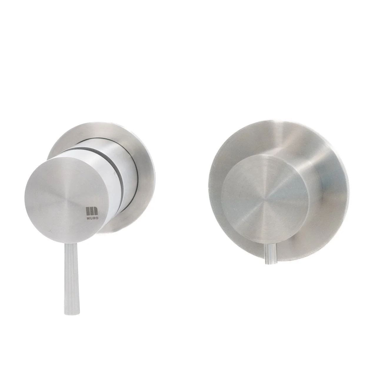 M1.B32T.IR  Wall mounted built in thermostatic shower mixer 2 way diverter with round plates  /  Misturadora monocomando termostática encastrar parede 2 saidas com espelho redondo
