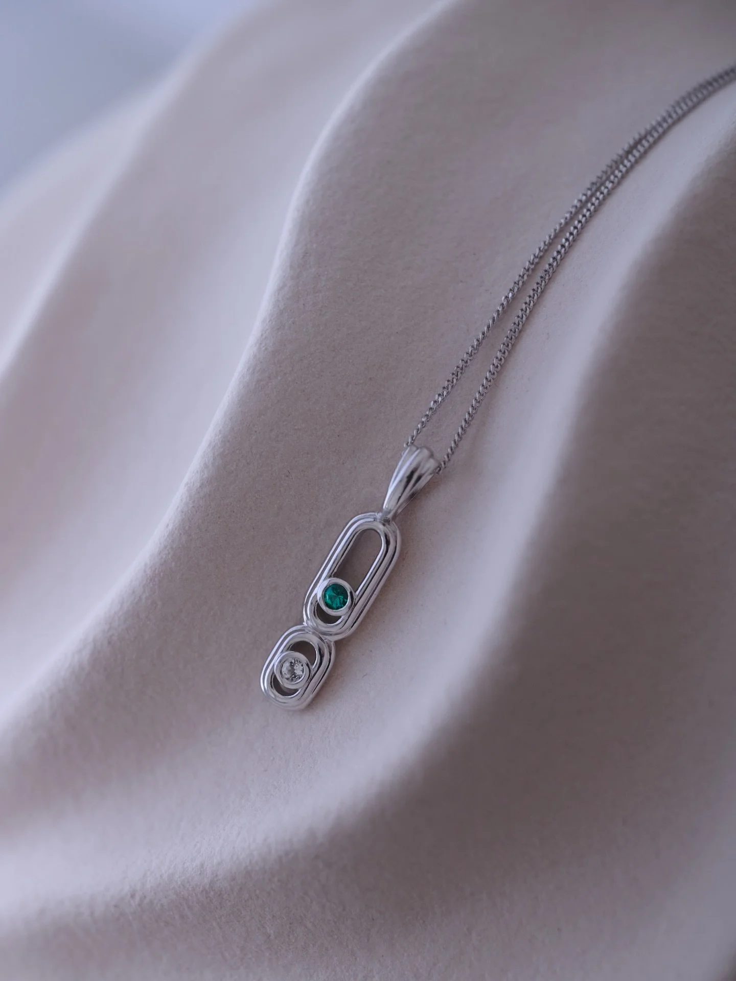 Green, right on cue. 

#emerald #silverjewellery #minimalist