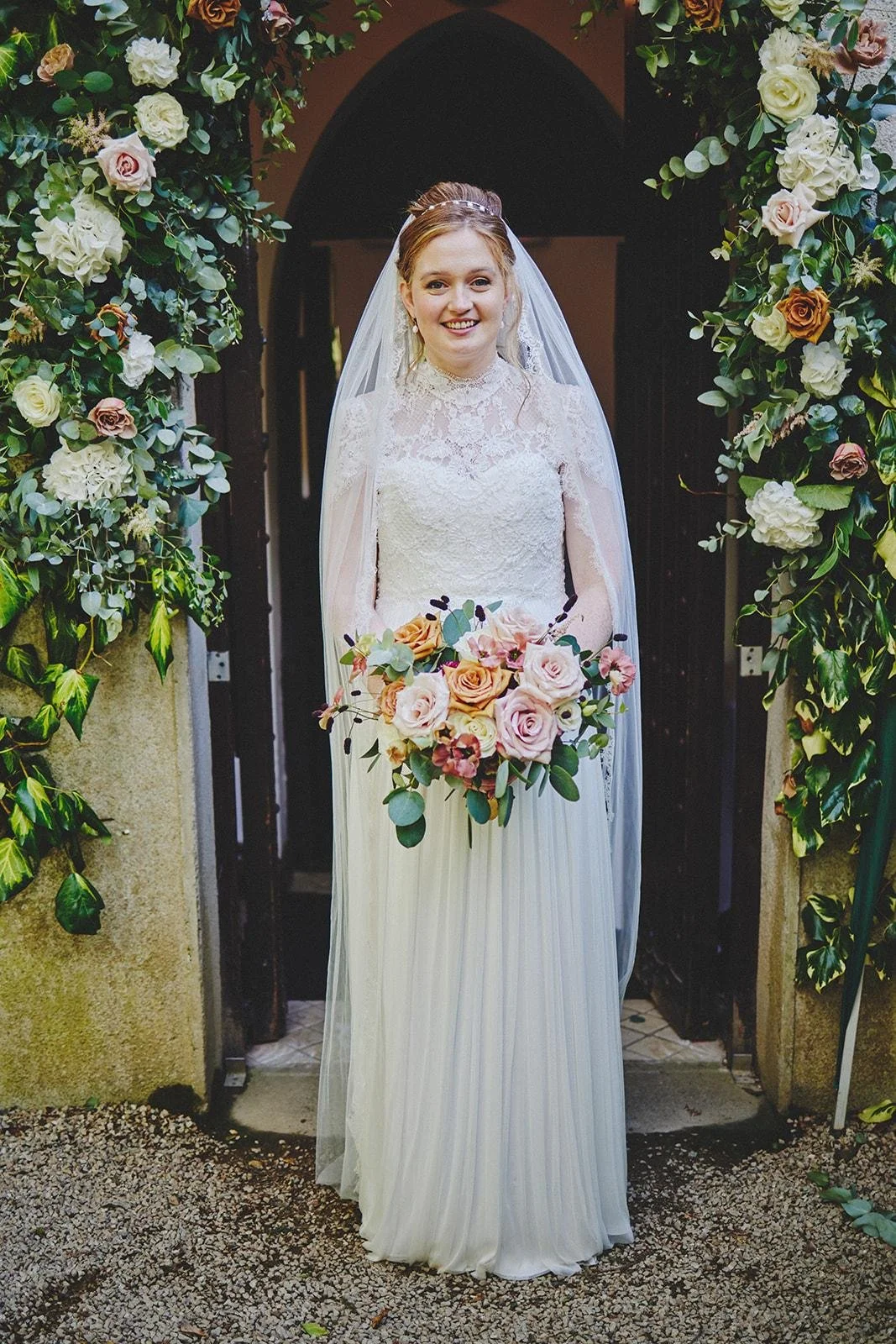Stunning bride with veil