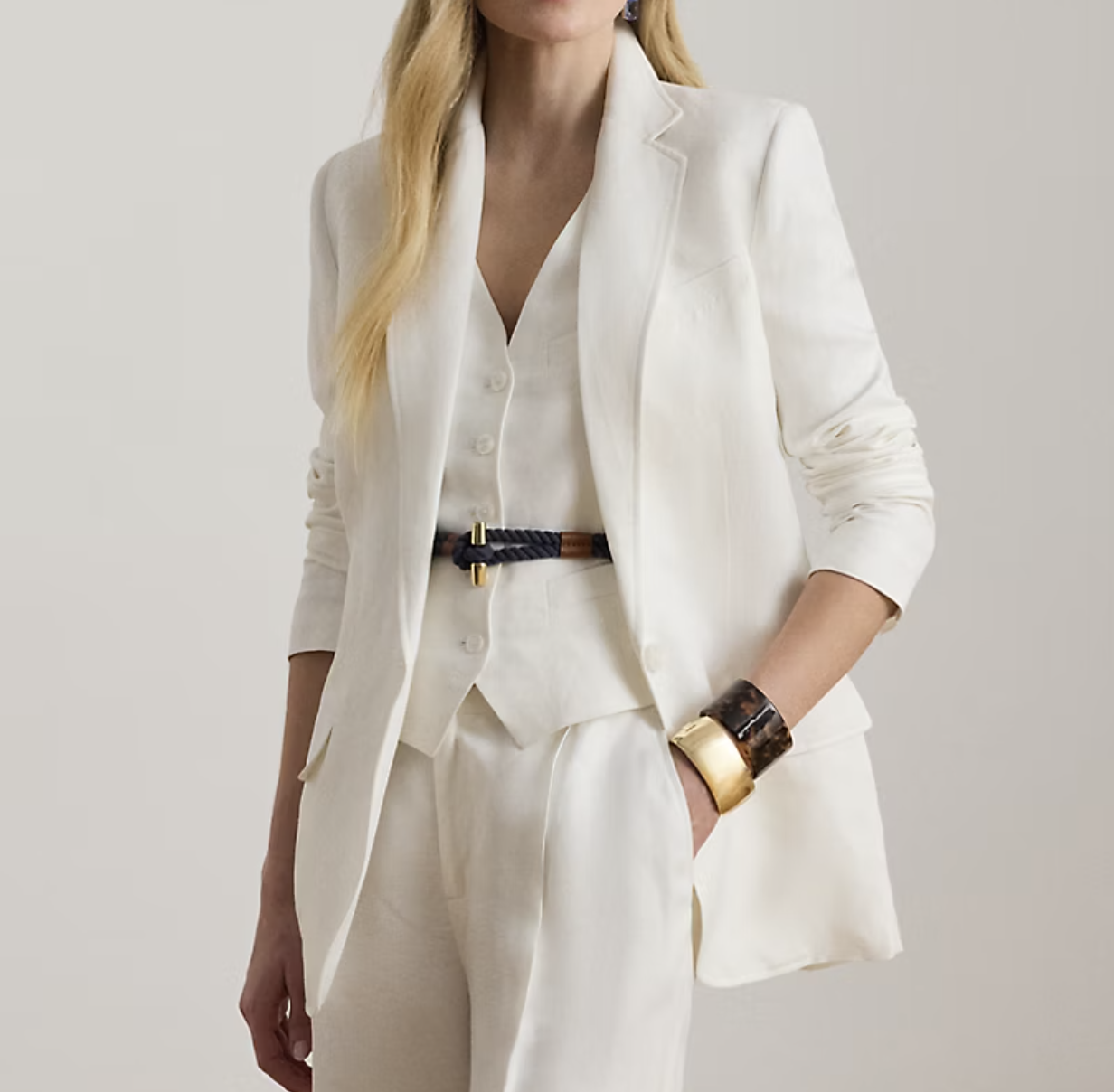 Ralph Lauren Linen-Blend Twill Blazer, £225
