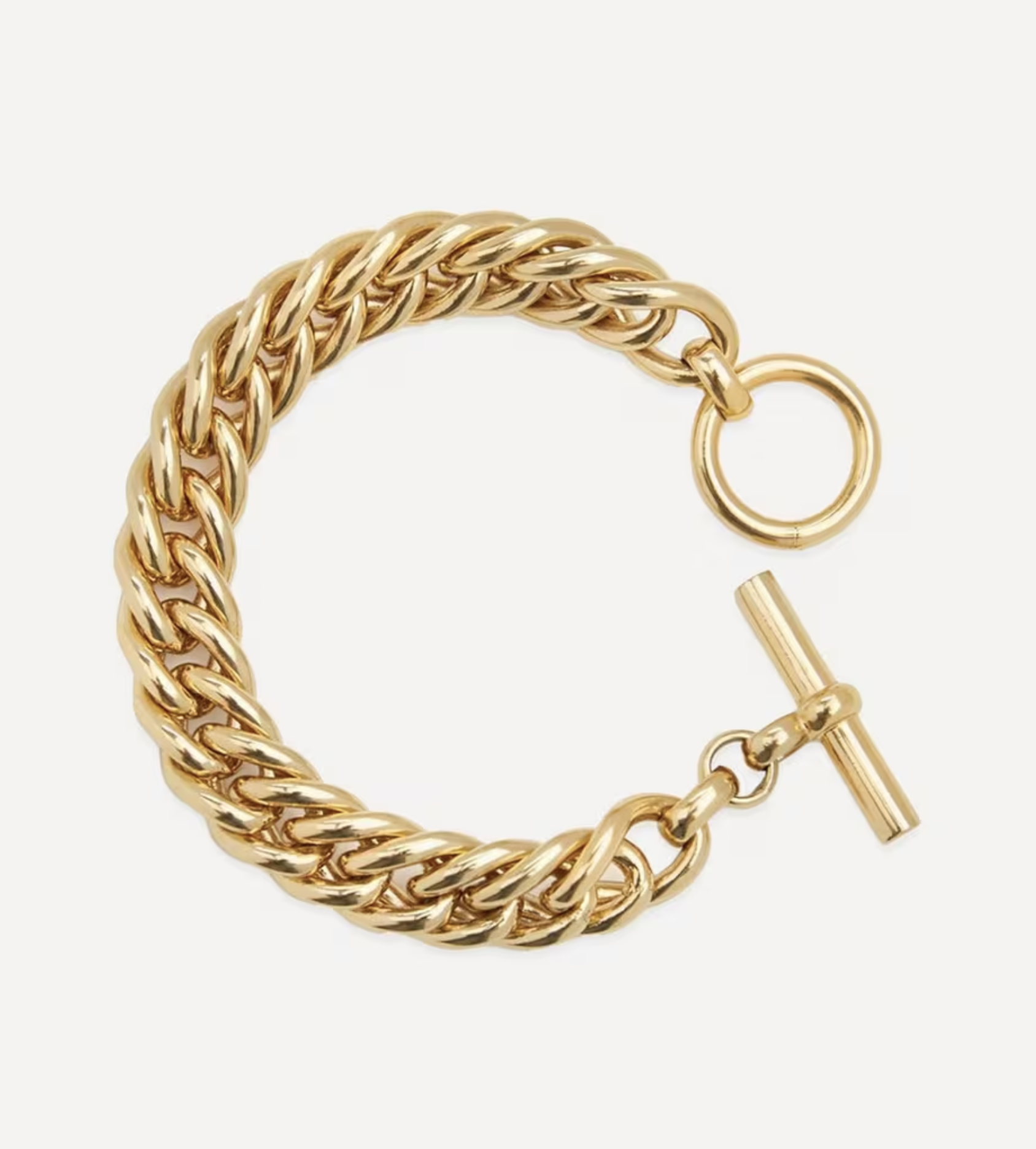 Tilly Sveaas 18ct Gold-Plated Medium Curb Chain Bracelet, £370.00