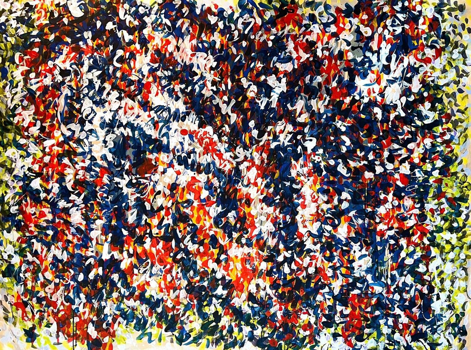 Shanghai Algorithm 2, Acrylic on Canvas, 150 x 200 cm, 2024