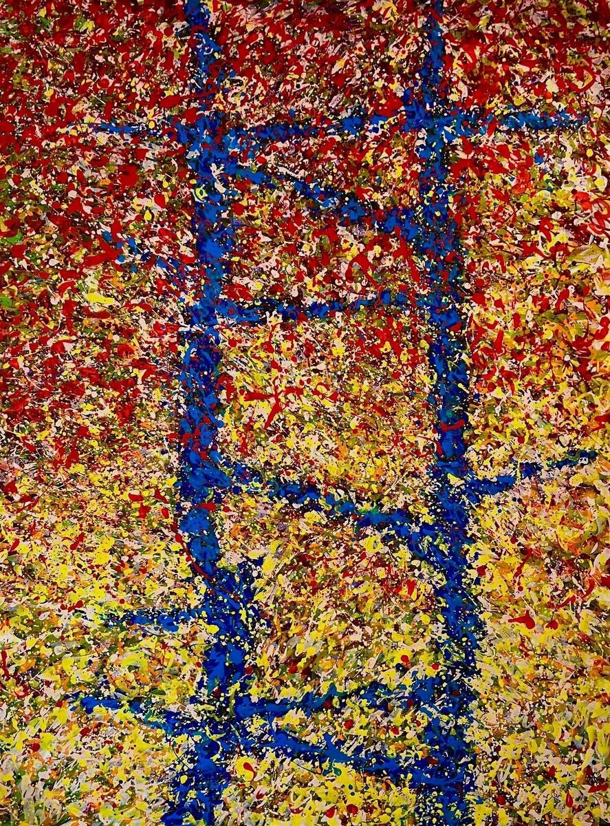 Shanghai Algorithm 9, Acrylic on Canvas, 150 x 200 cm, 2024