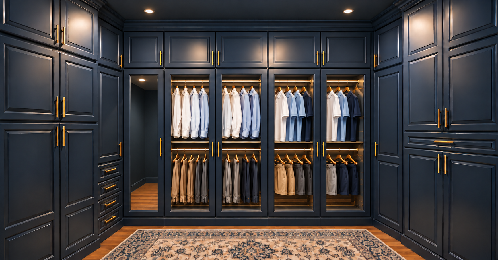 Navy closet with a narrow mirror.png