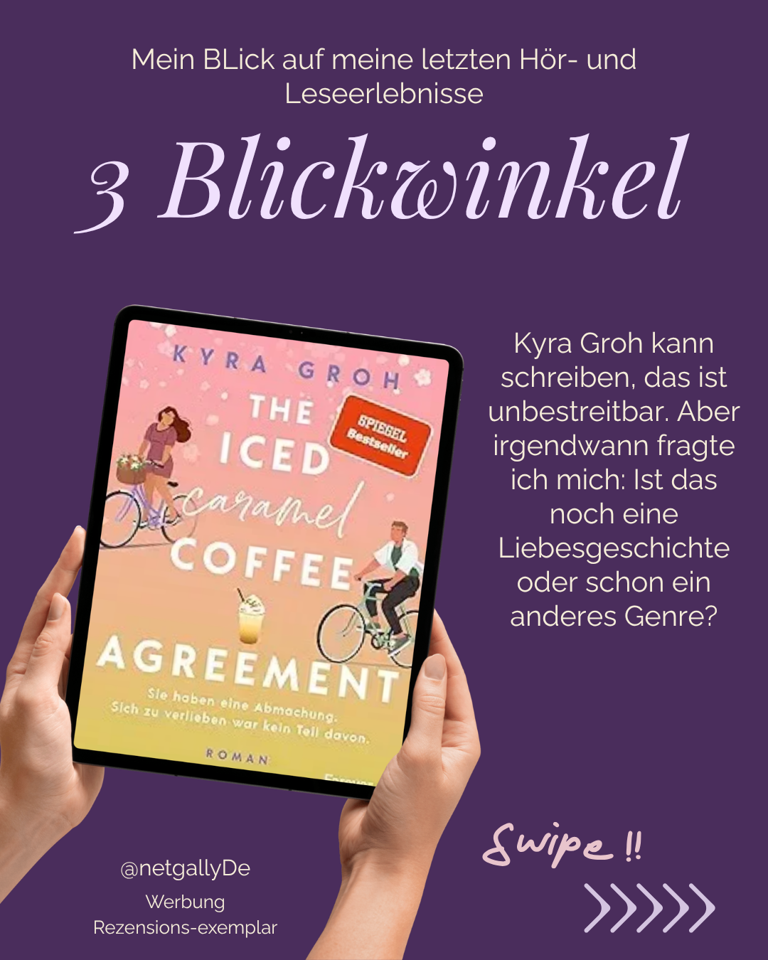 The Iced Caramel Coffee Agreement – Kyra Groh | Buchrezension in 3 Blickwinkeln - Rezensionsexemplar