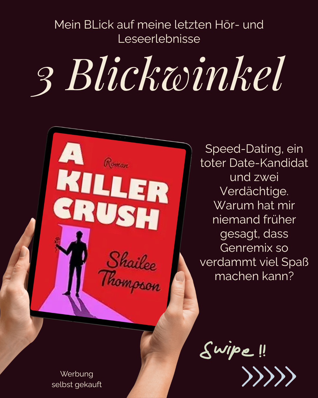 A Killer Crush – Shailee Thompson – Rezension - selbst gekauft