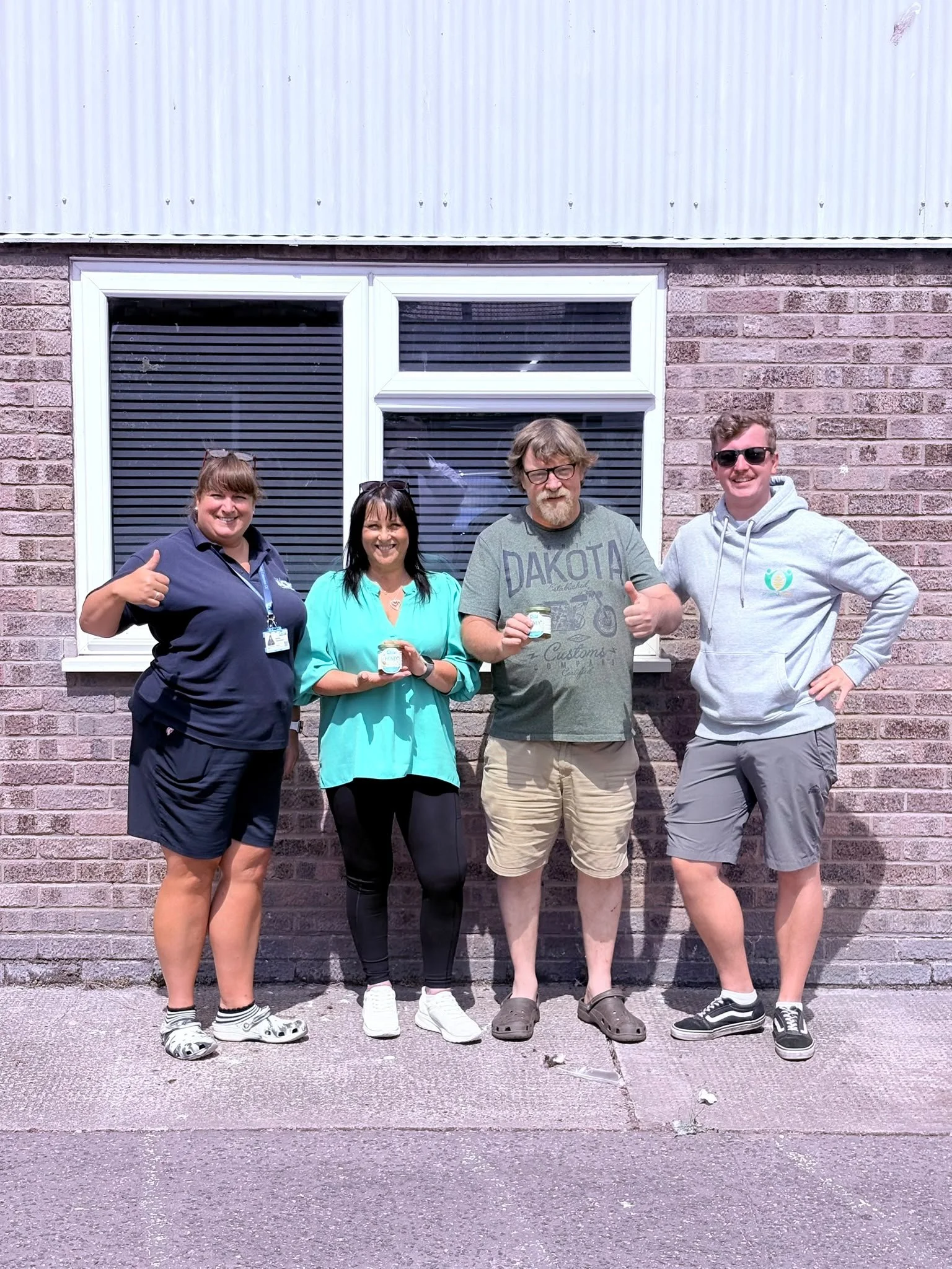 ACE CIC volunteers and their honey 