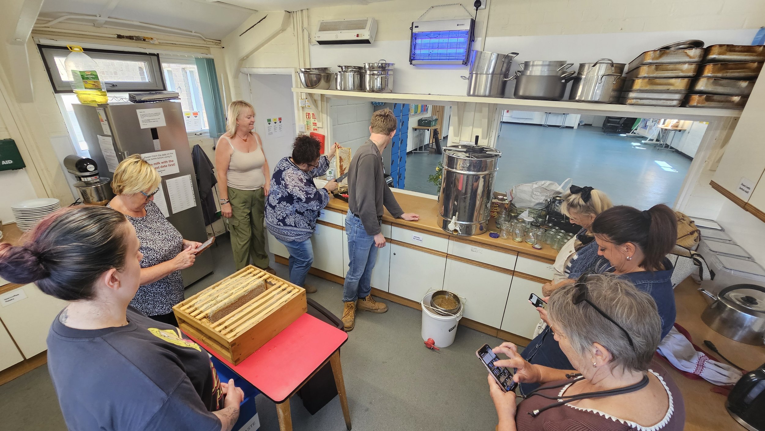 St Mary Magdalene Church honey extraction 