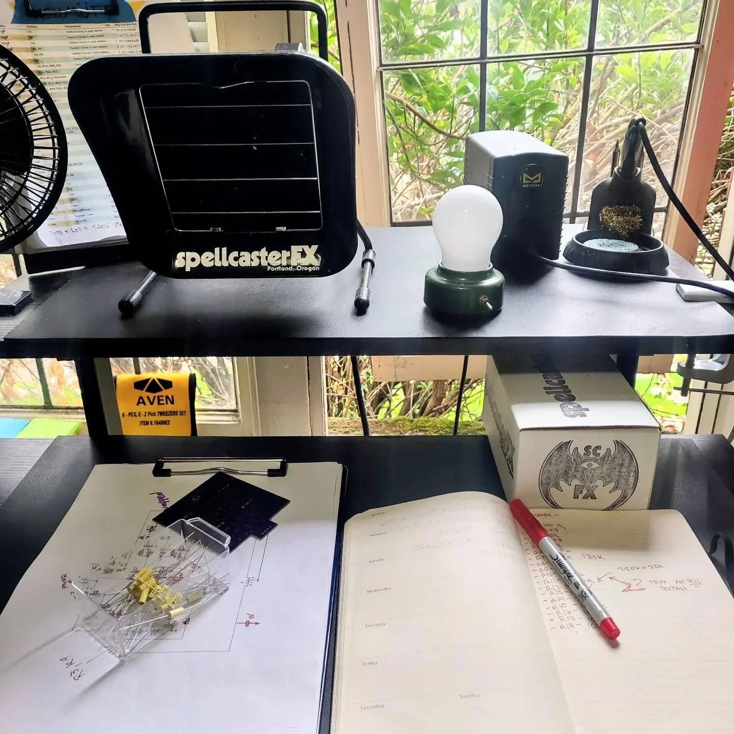 We are putting our thinking caps on today!!! Always working on new things 😁 🖤 🦇 Happy development day!  Lets us know what you'd love to see coming out next! 
.
.
.
.

.
.
.
.
.
.
#fuzz #pedalmaker #pedalbuilder #delaypedal #octavepedal #germsniumf