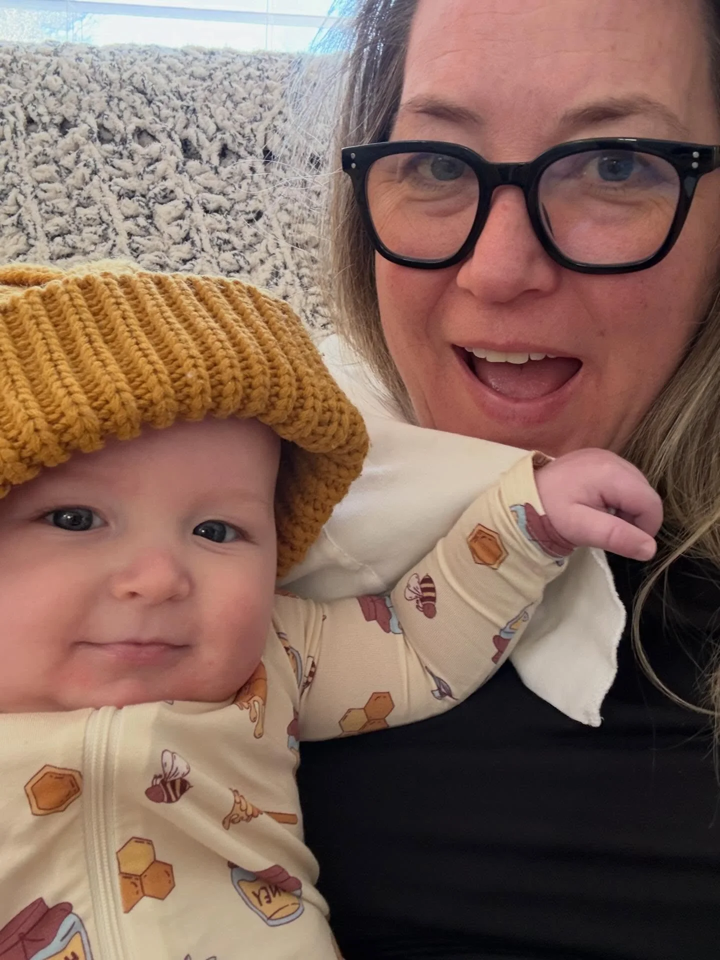 My new assistant is already helping with fractions! 
&frac12; birthday celebration w/cake + a whole lot of Joy 💛✏️💛 Meet my beautiful grandson!