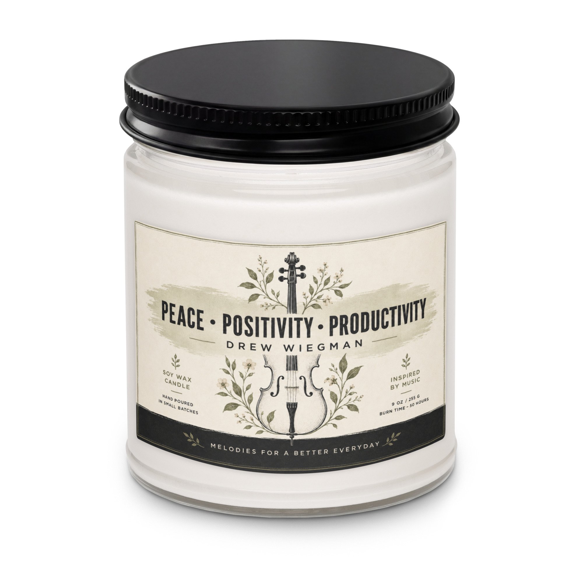 Peace, Positivity & Productivity – Botanical Edition Soy Candle