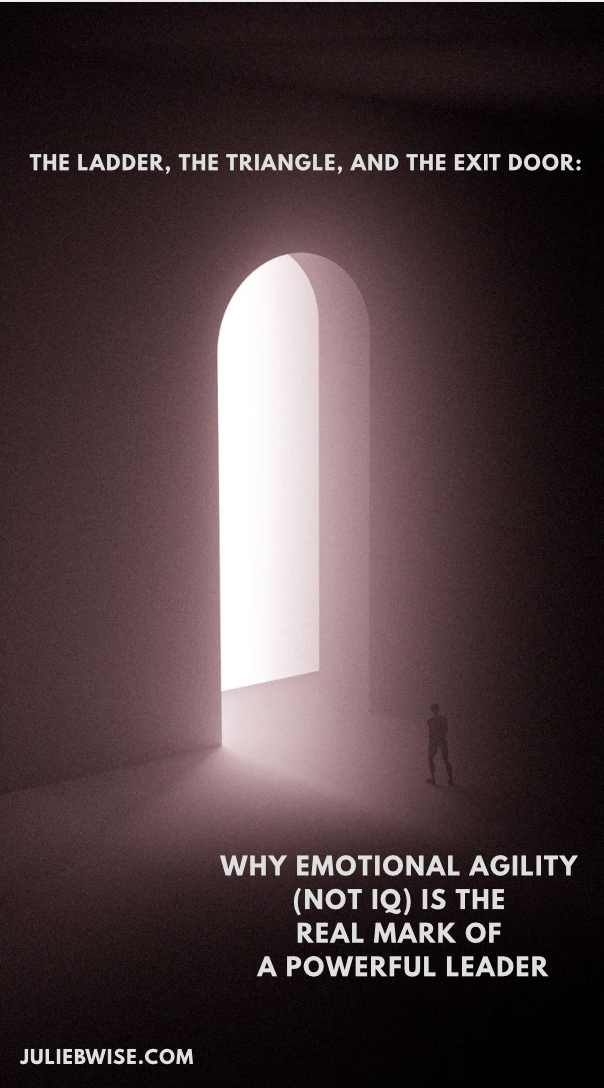 The Ladder, the Triangle, and the Exit Door: Why Emotional Agility (Not IQ) is the Real Mark of a Powerful Leader