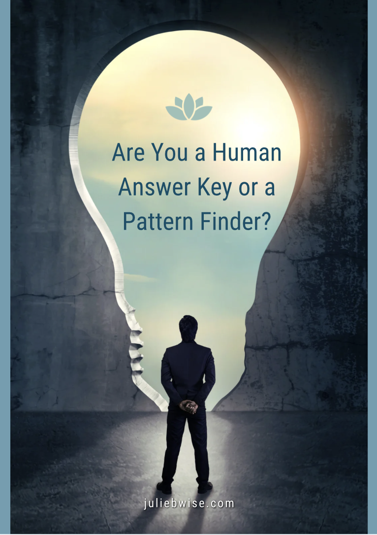 Coaching vs. Consulting: Are You a Human Answer Key or a Pattern Finder?