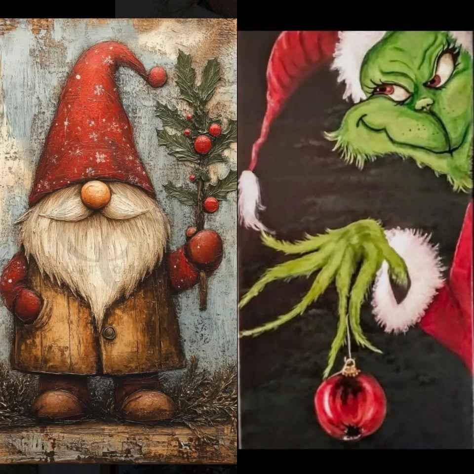Canvases & Corks Paint Class at 1930 Texas Smokehouse