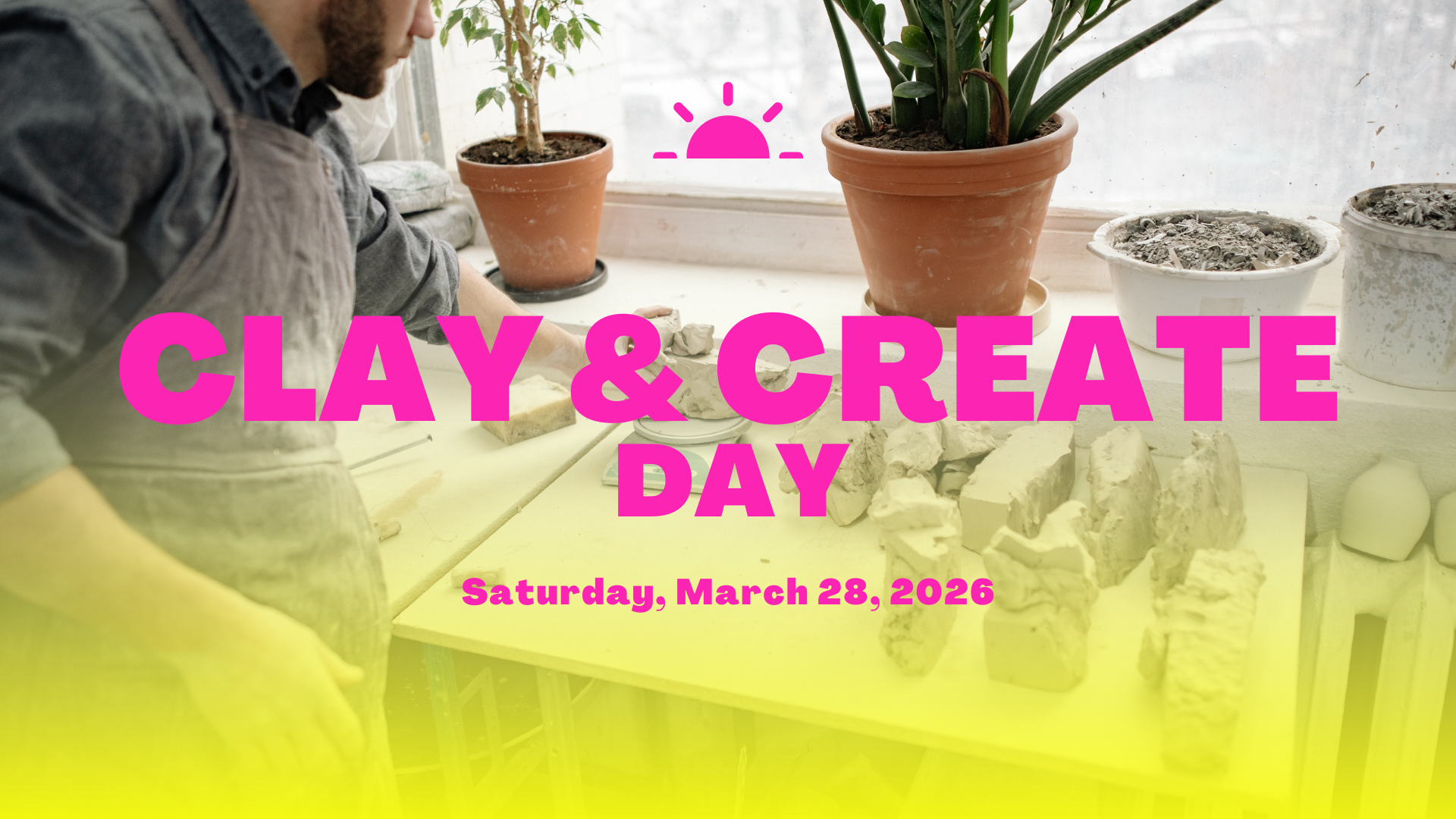 Come & Go Air Dry Clay Day at Read the Room