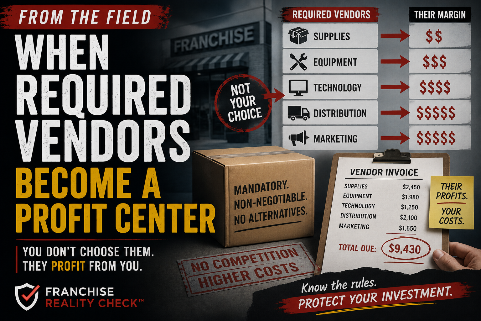 From the Field: When Required Vendors Become a Profit Center