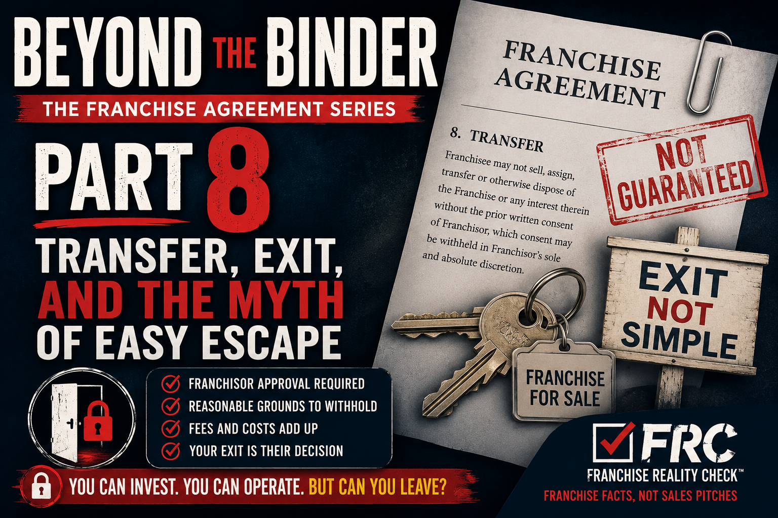 Beyond the Binder: The Franchise Agreement Series Part 8