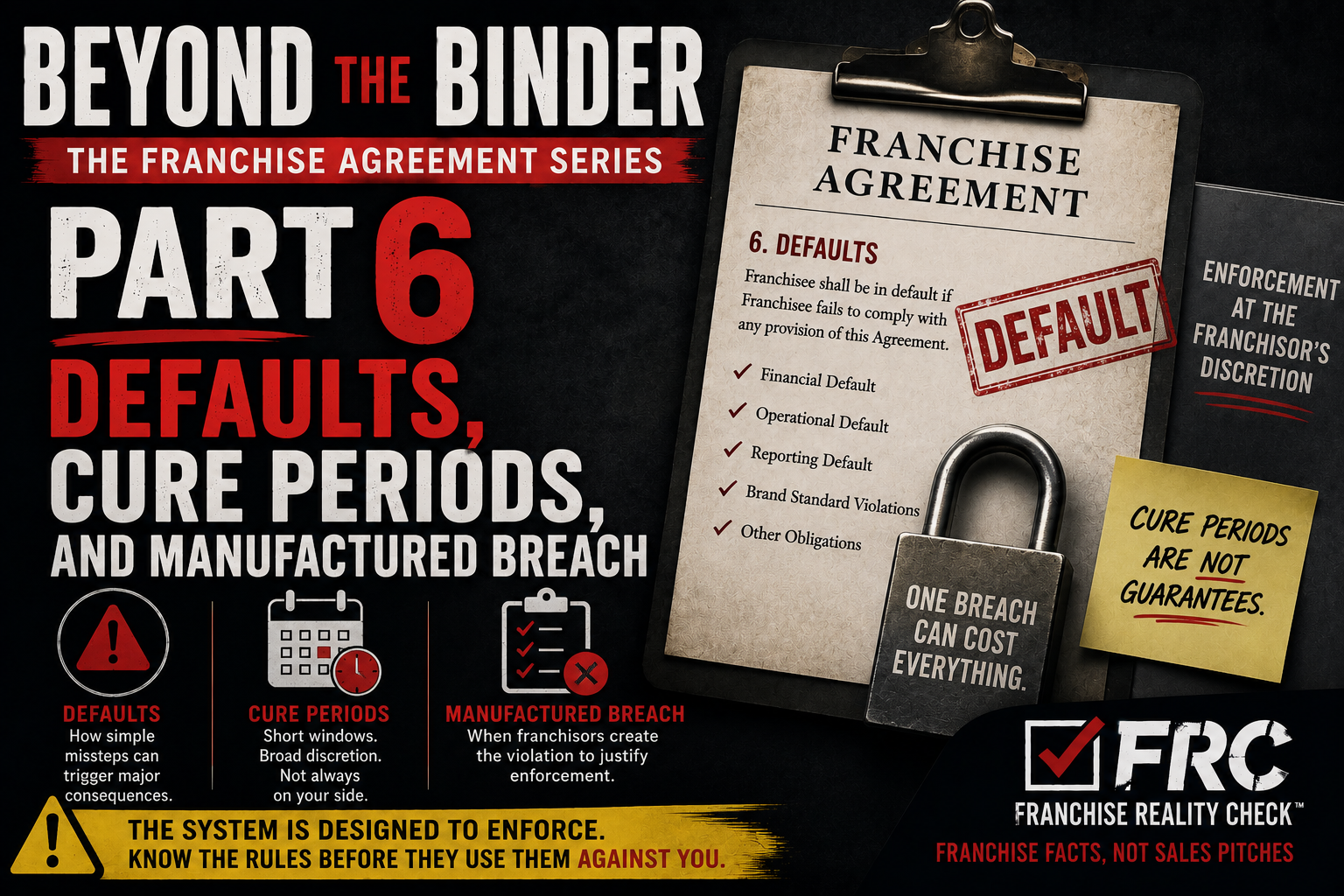 Beyond the Binder: The Franchise Agreement Series Part 6