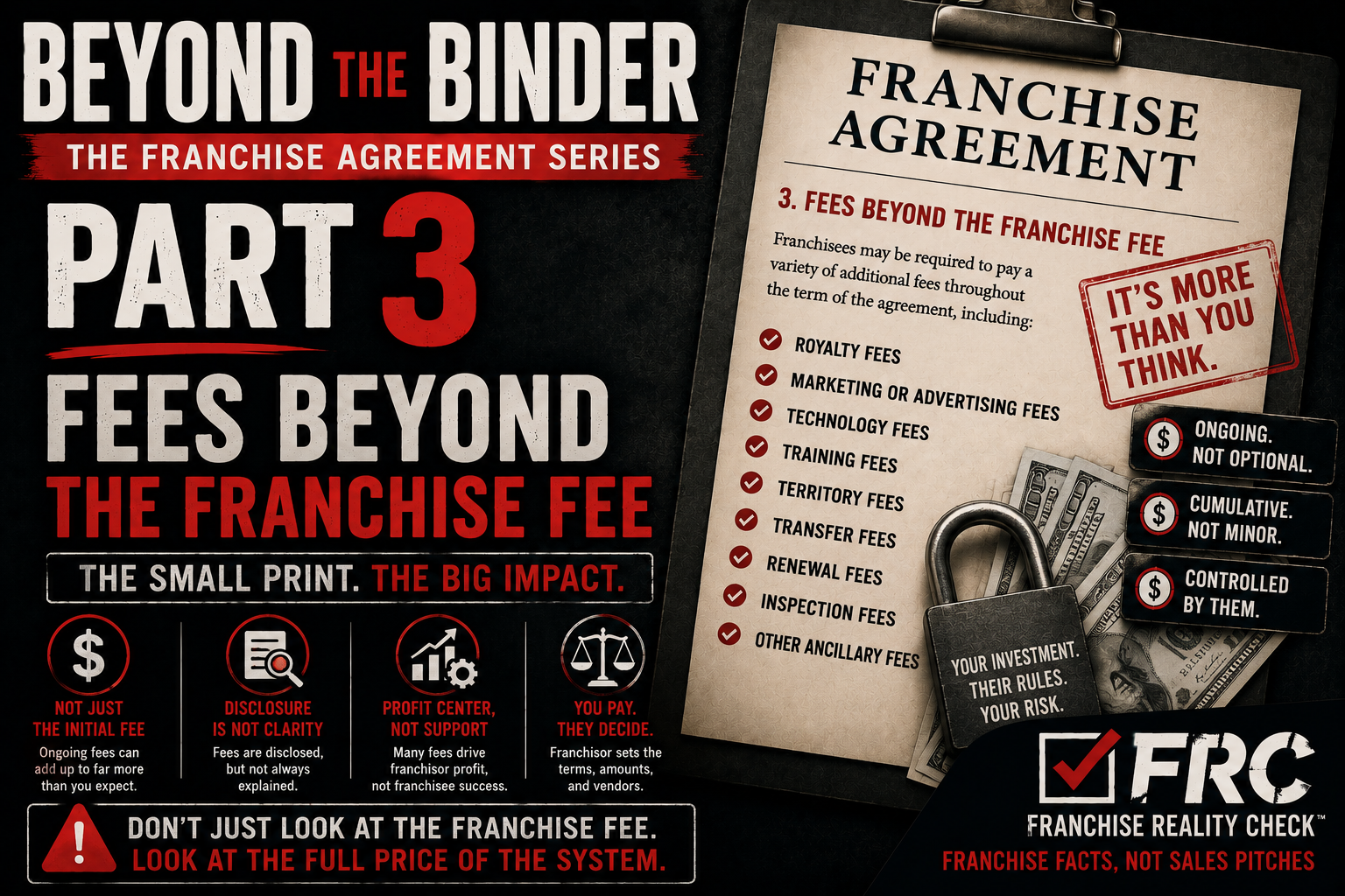 Beyond the Binder: The Franchise Agreement Series Part 3