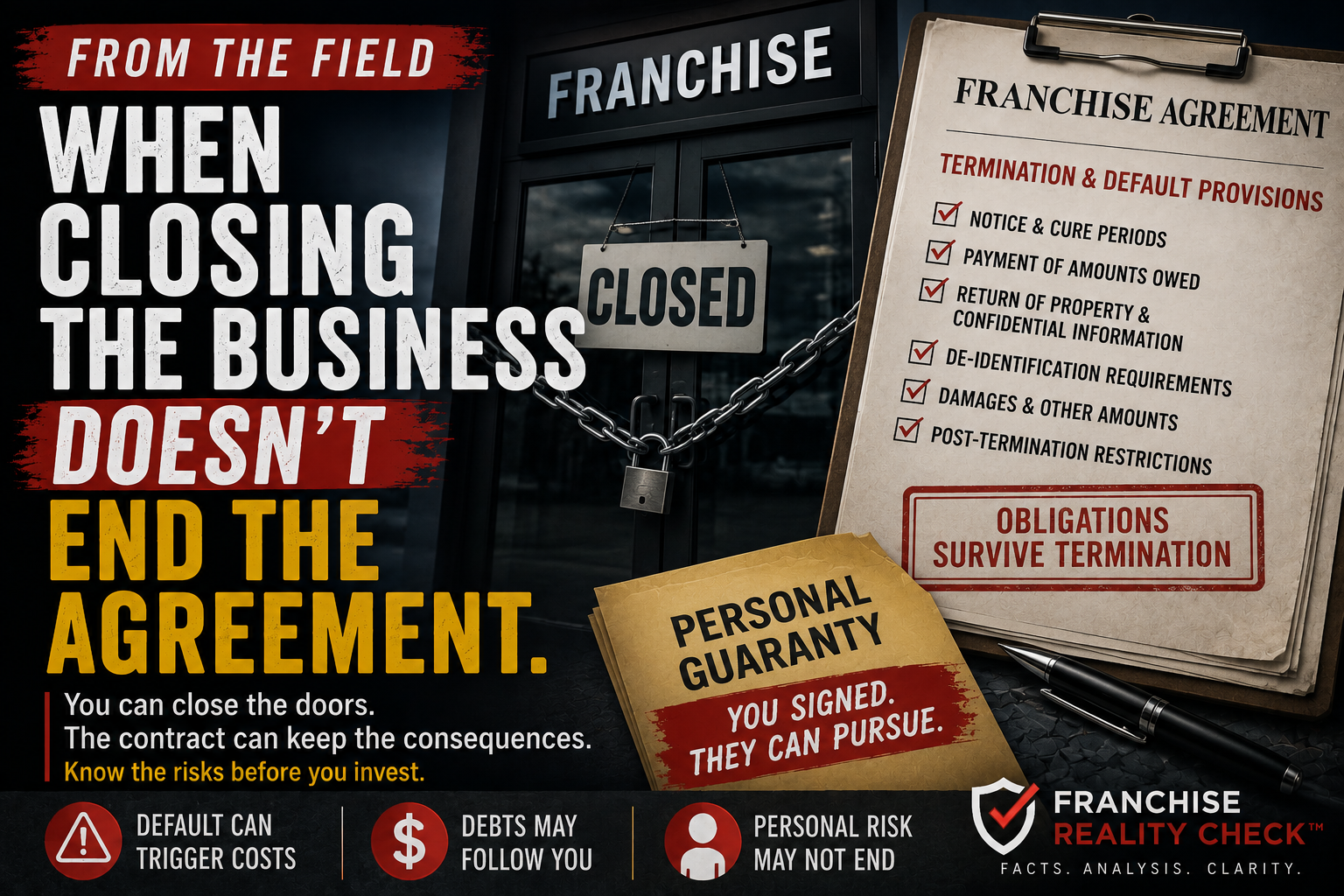 From the Field: When Closing the Business Doesn't End the Agreement