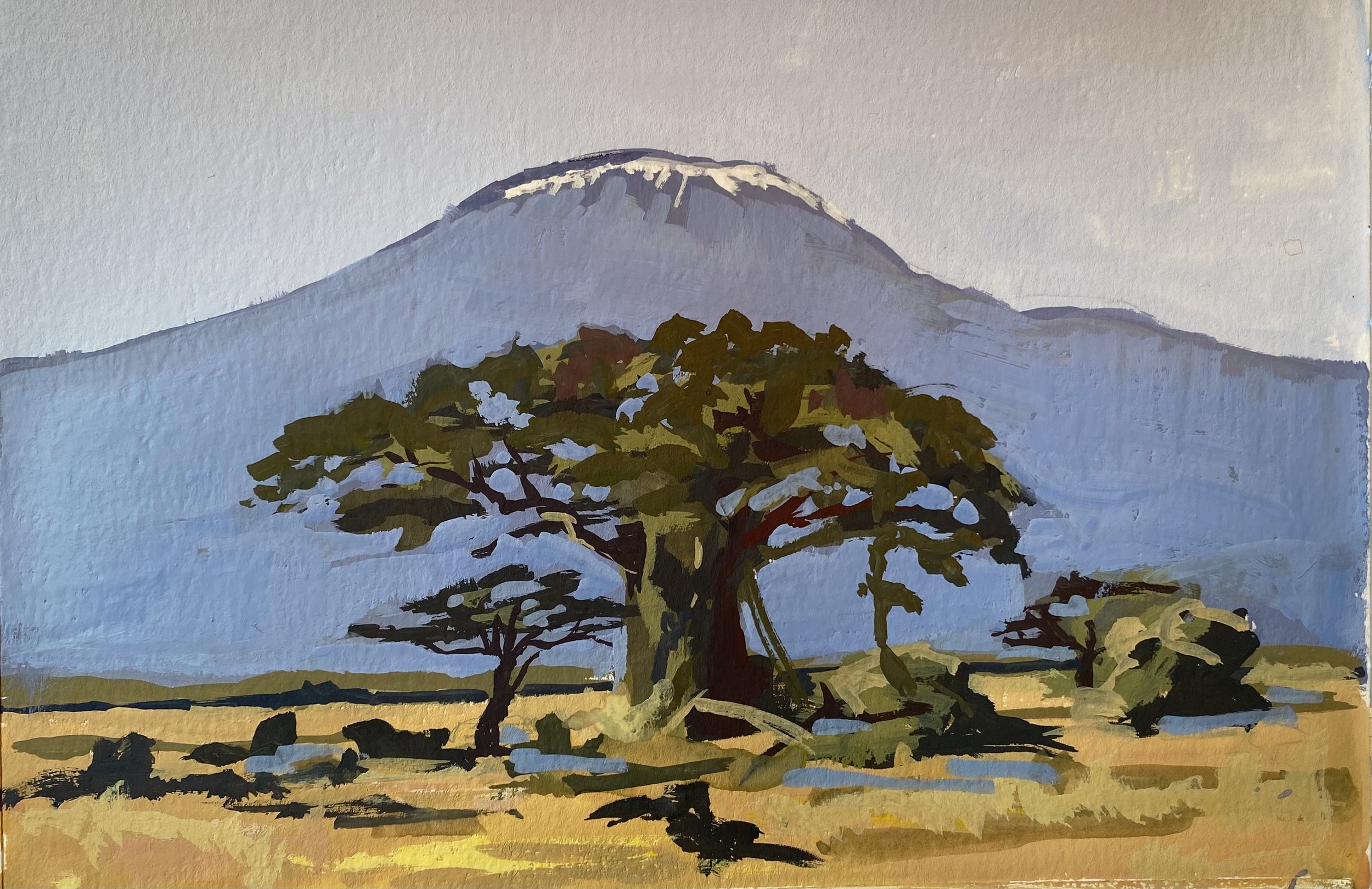"Kilimanjaro" 2024
4x6 Gouache on paper/
Prints Available