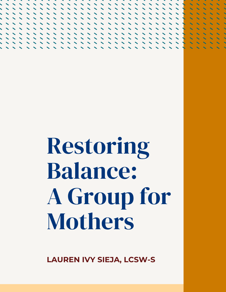 This group manual was my capstone project for my DSW.  It has been submitted for copyright. 