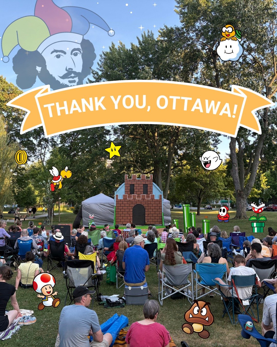 Thank you for another unforgettable summer, Ottawa! ❤️

As our tour wraps up, we want to extend our deepest gratitude to everyone who joined us for &ldquo;The Comedy of Errors&rdquo;! Whether you met us in the parks, supported us with a donation, or 