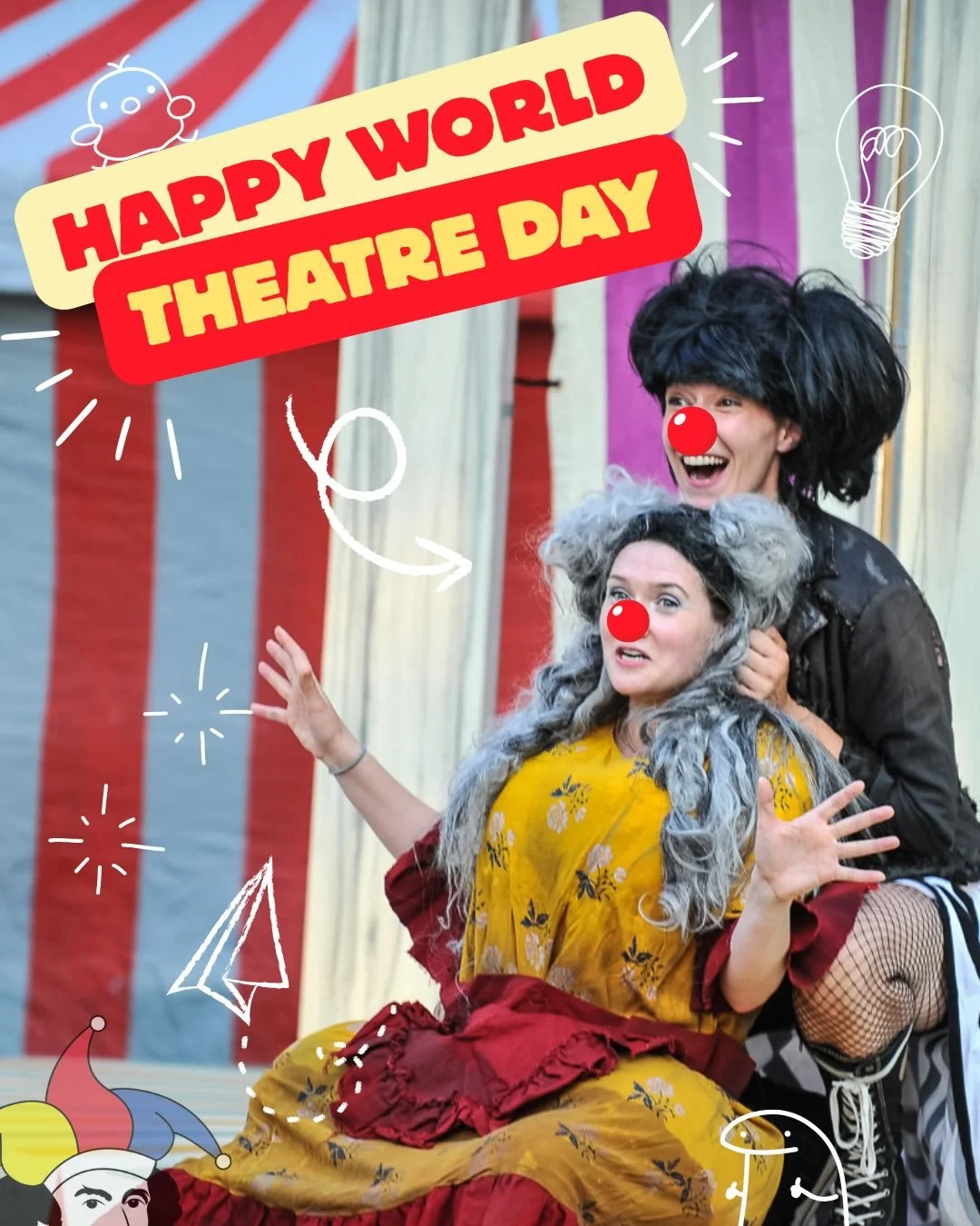 Happy World Theatre Day Fools! ✨

Did you know theatre inspires over 2 millions Canadians annually through live performances for young audiences? We are so proud to be part of this major impact on Canadian youth with our annual School Tour of an orig