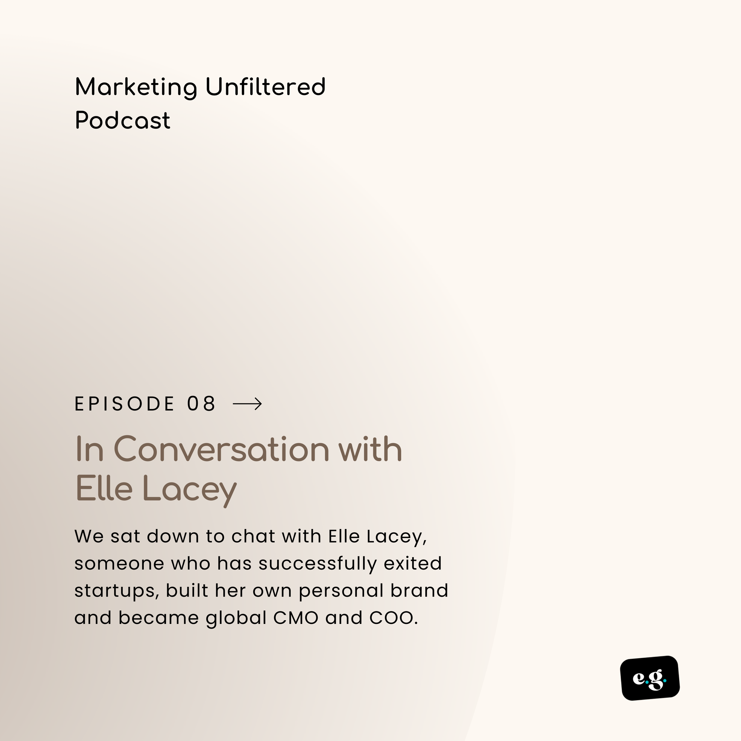       
  
    In Conversation with Elle Lacey  If you don’t know Elle Lacey, you should. A multi-exited startup founder who became a global CMO and COO - despite setbacks - she has shown that it takes guts, resilience and great storytelling to develo