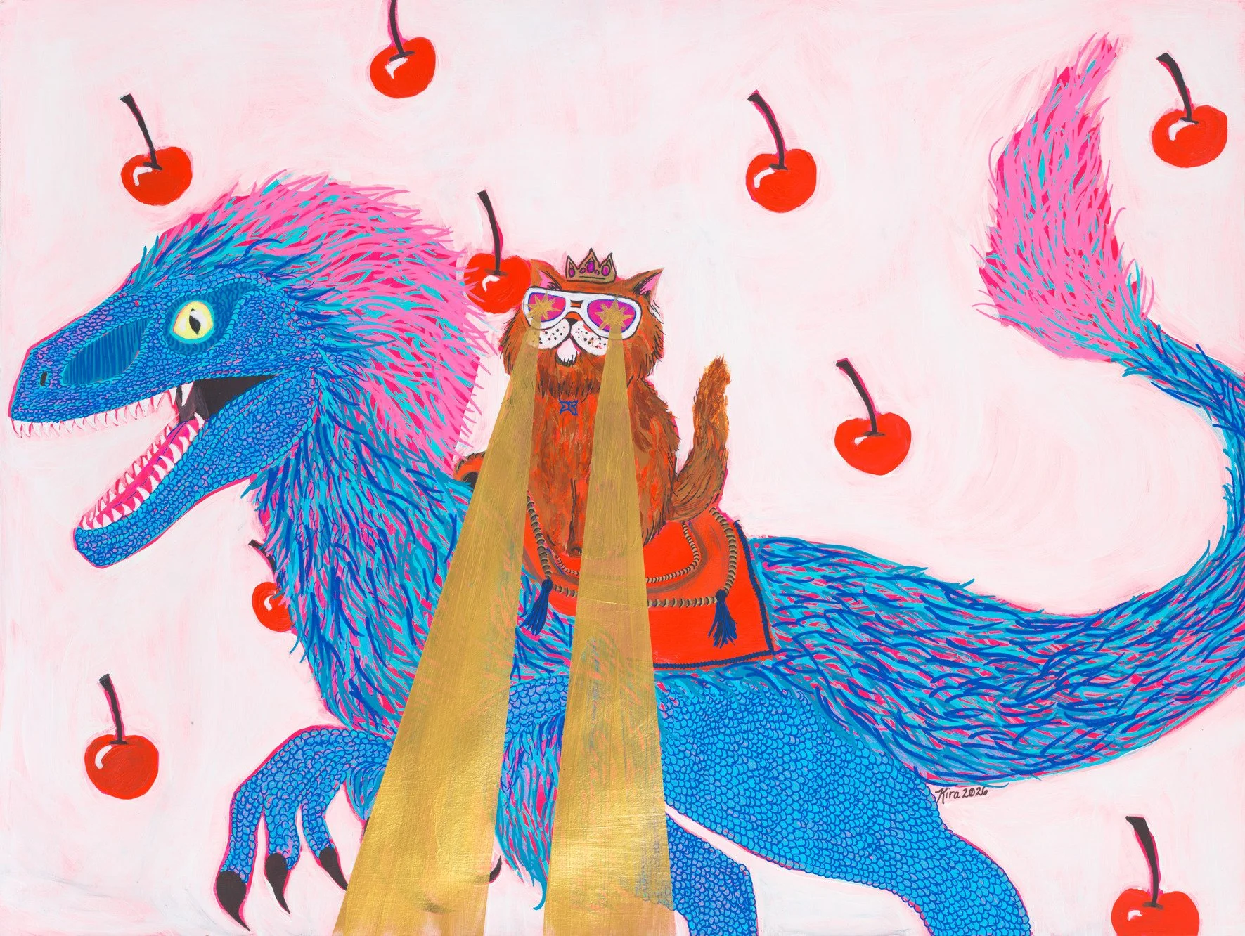 Mongo and Donut - artist print