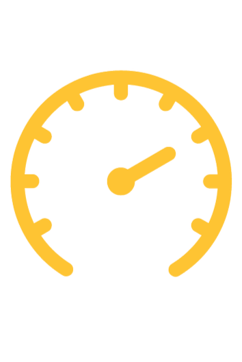 Yellow gauge meter showing a high level reading