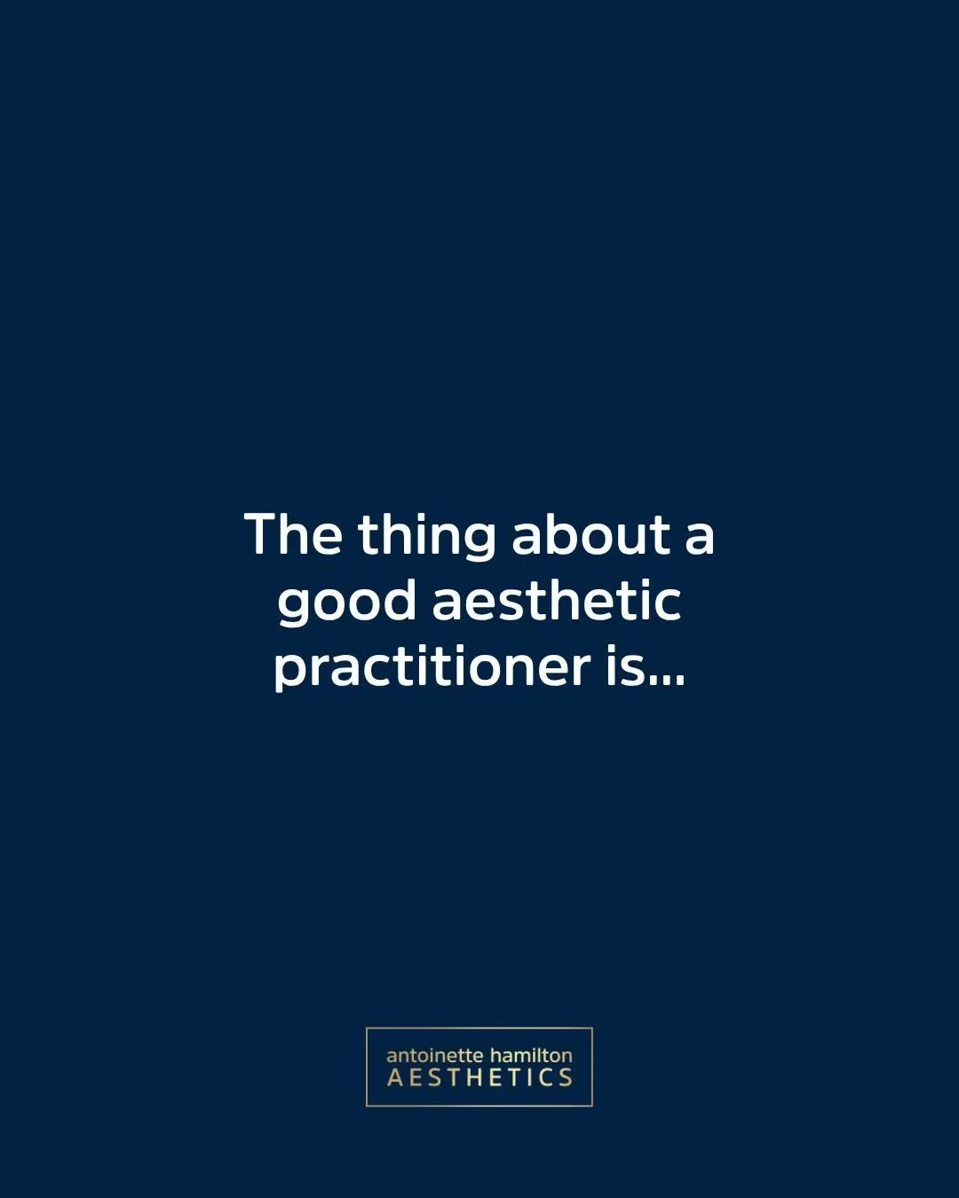 One of the most important parts of my job isn&rsquo;t performing treatments.

It&rsquo;s knowing when a different approach will give you a better result.

Sometimes that means treating the area you&rsquo;ve asked about.
Sometimes it means looking at 