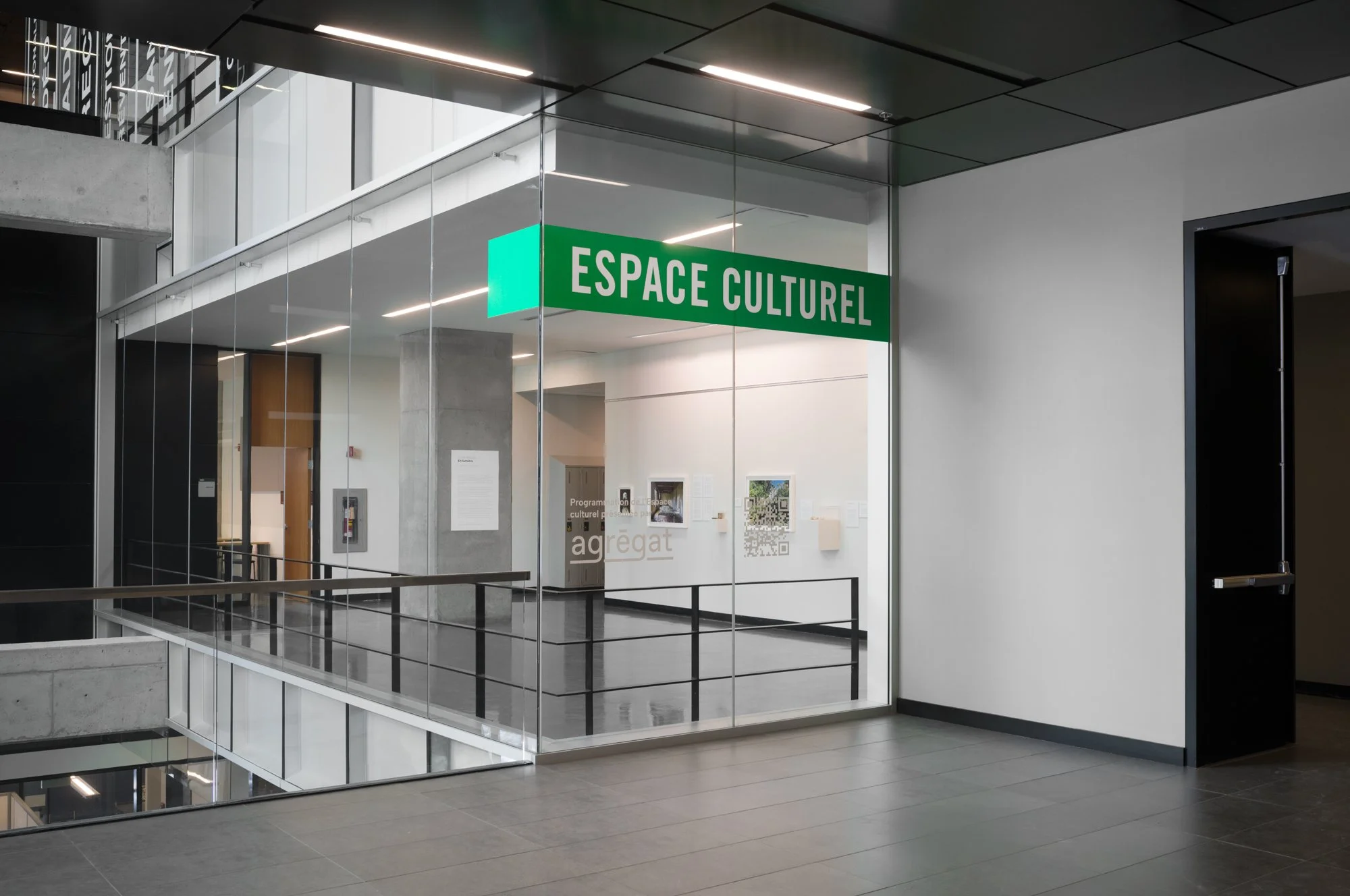 Agrégat à l'Espace culturel de l'Université de Sherbrooke – Campus Longueuil   @Atlas documentation