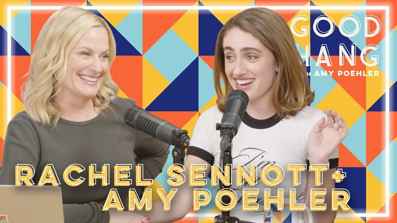 Rachel Sennott discussing her love of TikTok on Amy Poehler's podcast Good Hang.
