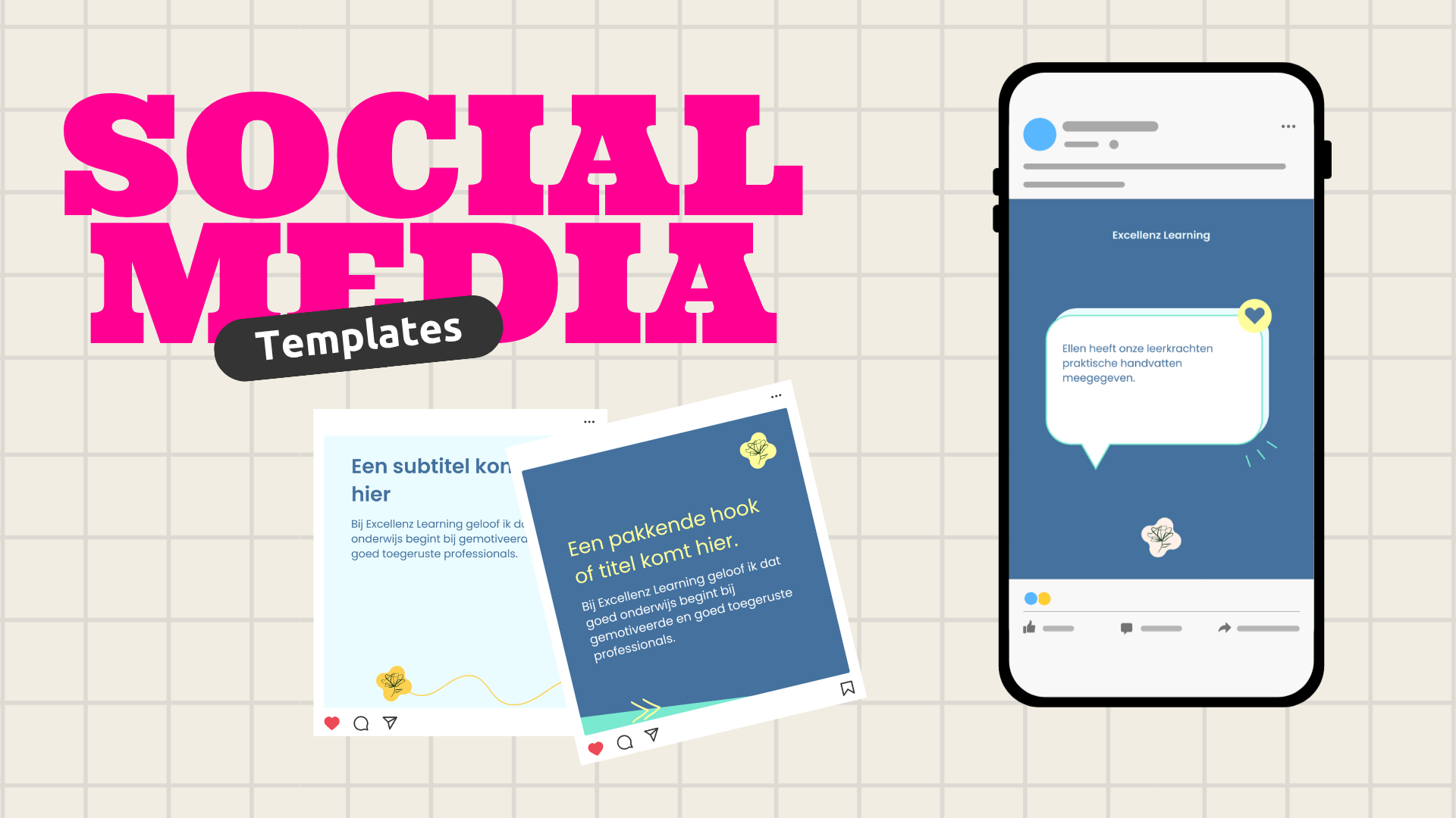 social media templates, designed by Veritas Design.nl