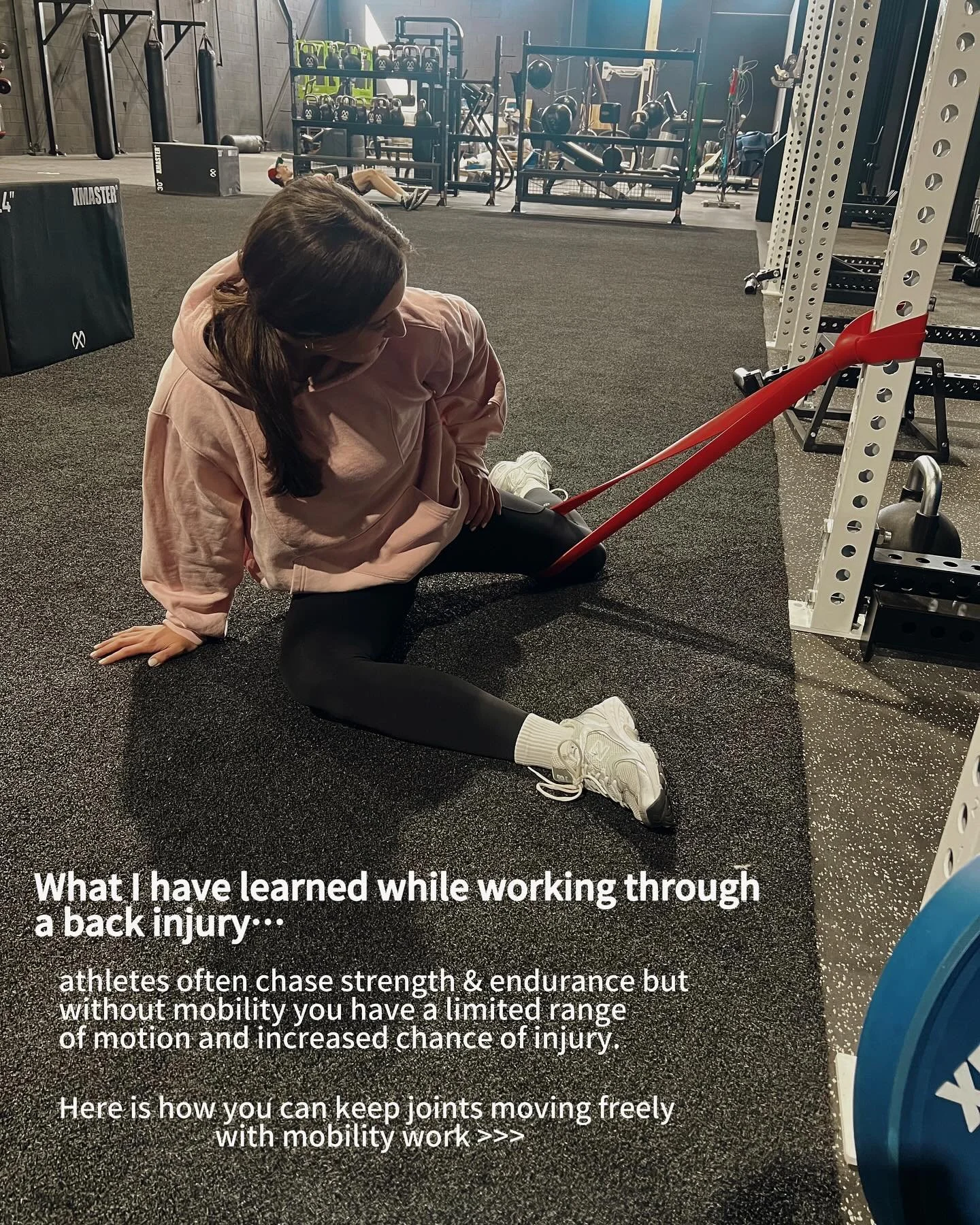 What I have learned while working through a back injury 🤕

👉🏽 You can chase strength &amp; endurance but without mobility you have limited range of motion &amp; increased chance of injury.

👉🏽 Does mobility matter? Yes - mobility allows your joi