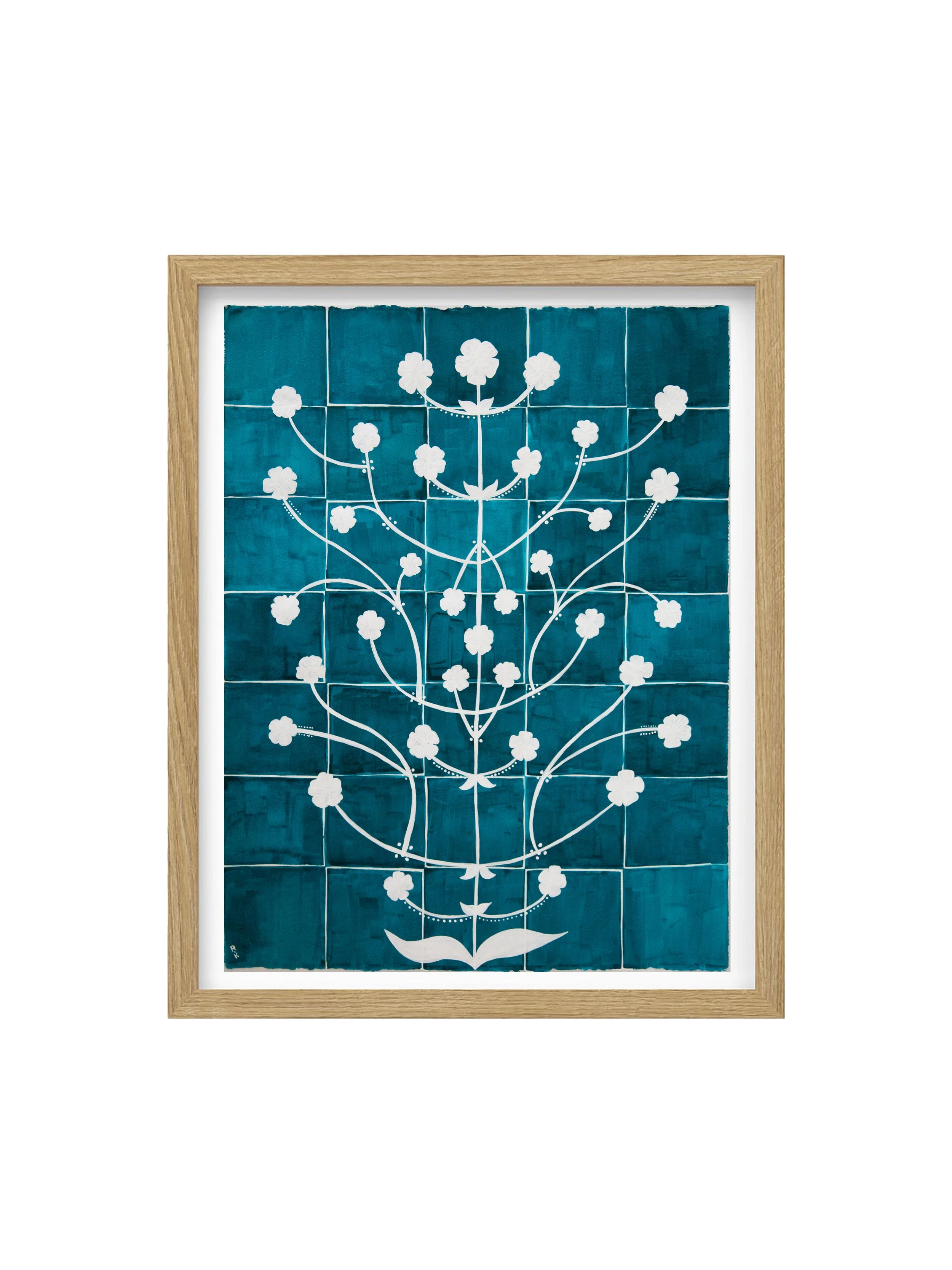 Tile In Bloom: Petrol