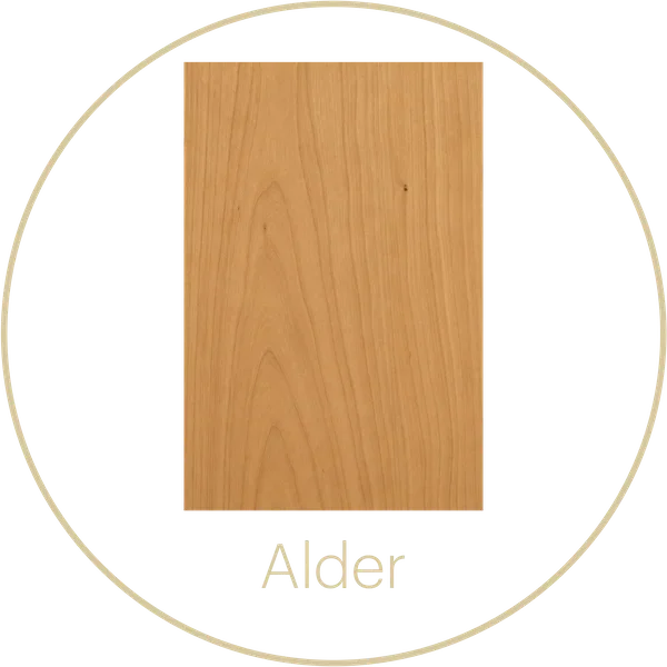 Alder wood grain sample